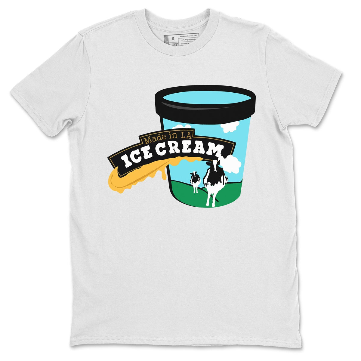 Dunk Chunky Dunky Sneaker Match Tees B&J Ice Cream Sneaker Tees Dunk Chunky Dunky Jordan to match sneaker T-Shirt Crew Neck Shirts