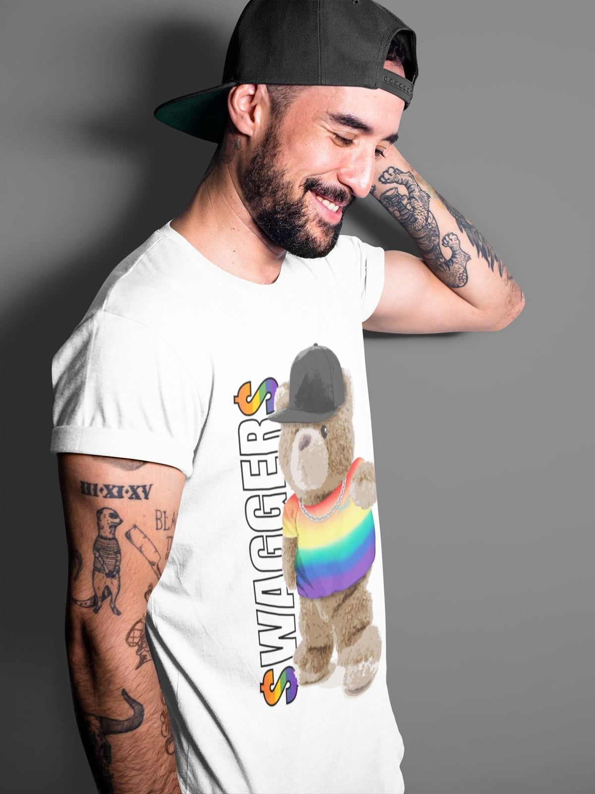 Force 1 Betrue Sneaker Match Tees Bear Swaggers Sneaker Tees Force 1 Betrue Jordan to match sneaker T-Shirt Crew Neck Shirts