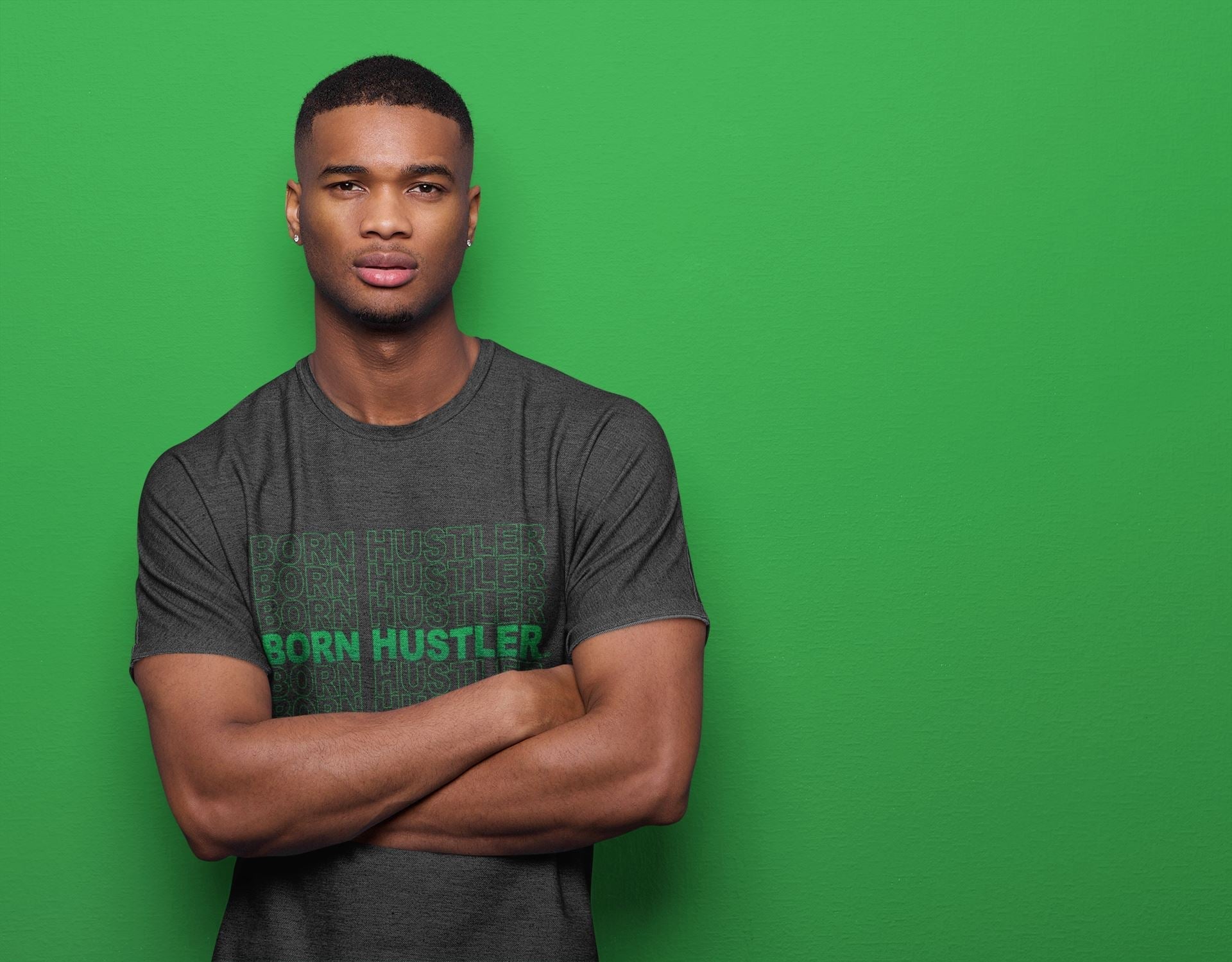 Jordan 1 Lucky Green Shirt To Match Jordans Born Hustler Sneaker Tees Jordan 1 Lucky Green Drip Gear Zone Sneaker Matching Clothing Unisex Shirts