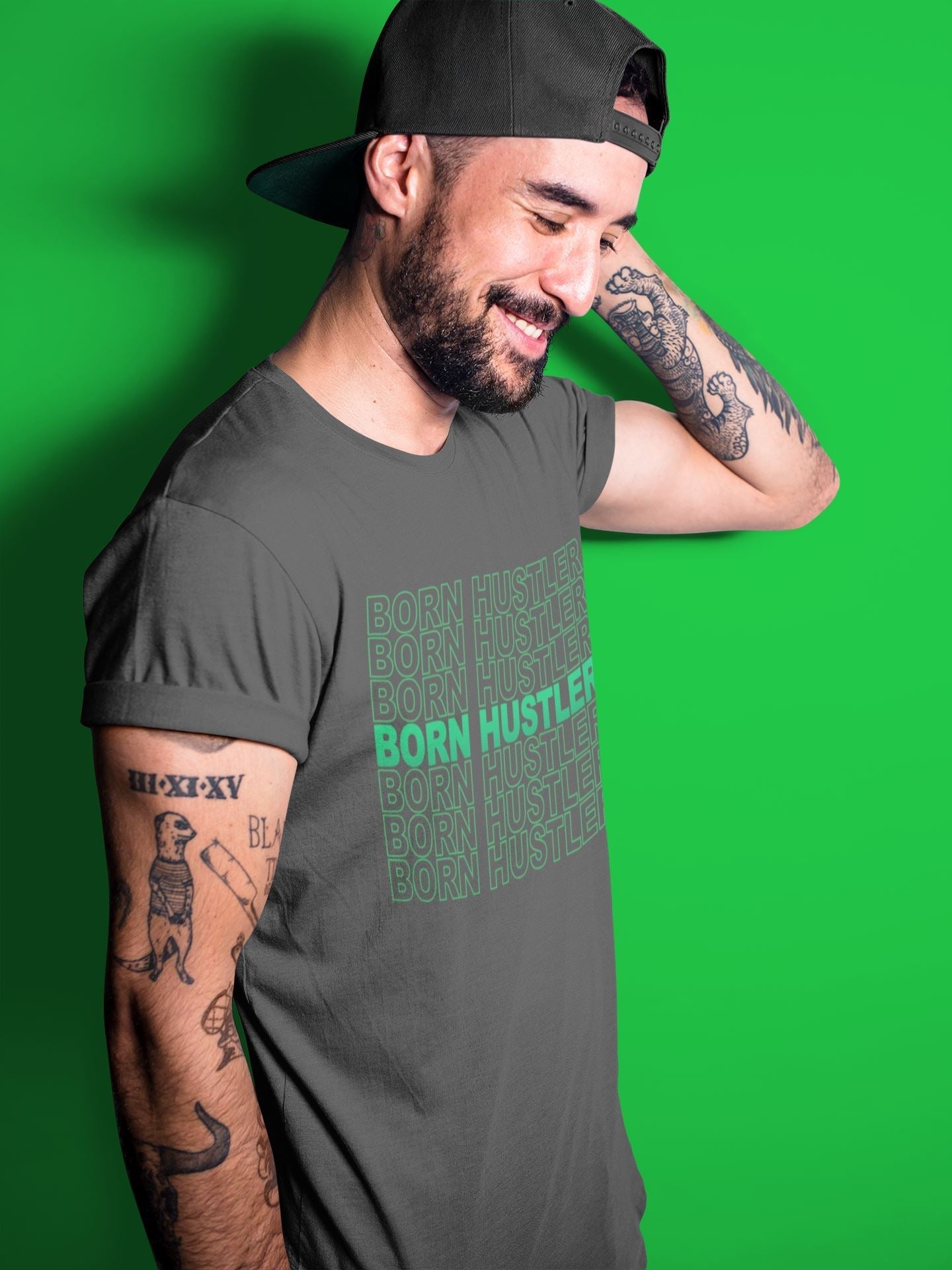 Jordan 1 Lucky Green Shirt To Match Jordans Born Hustler Sneaker Tees Jordan 1 Lucky Green Drip Gear Zone Sneaker Matching Clothing Unisex Shirts