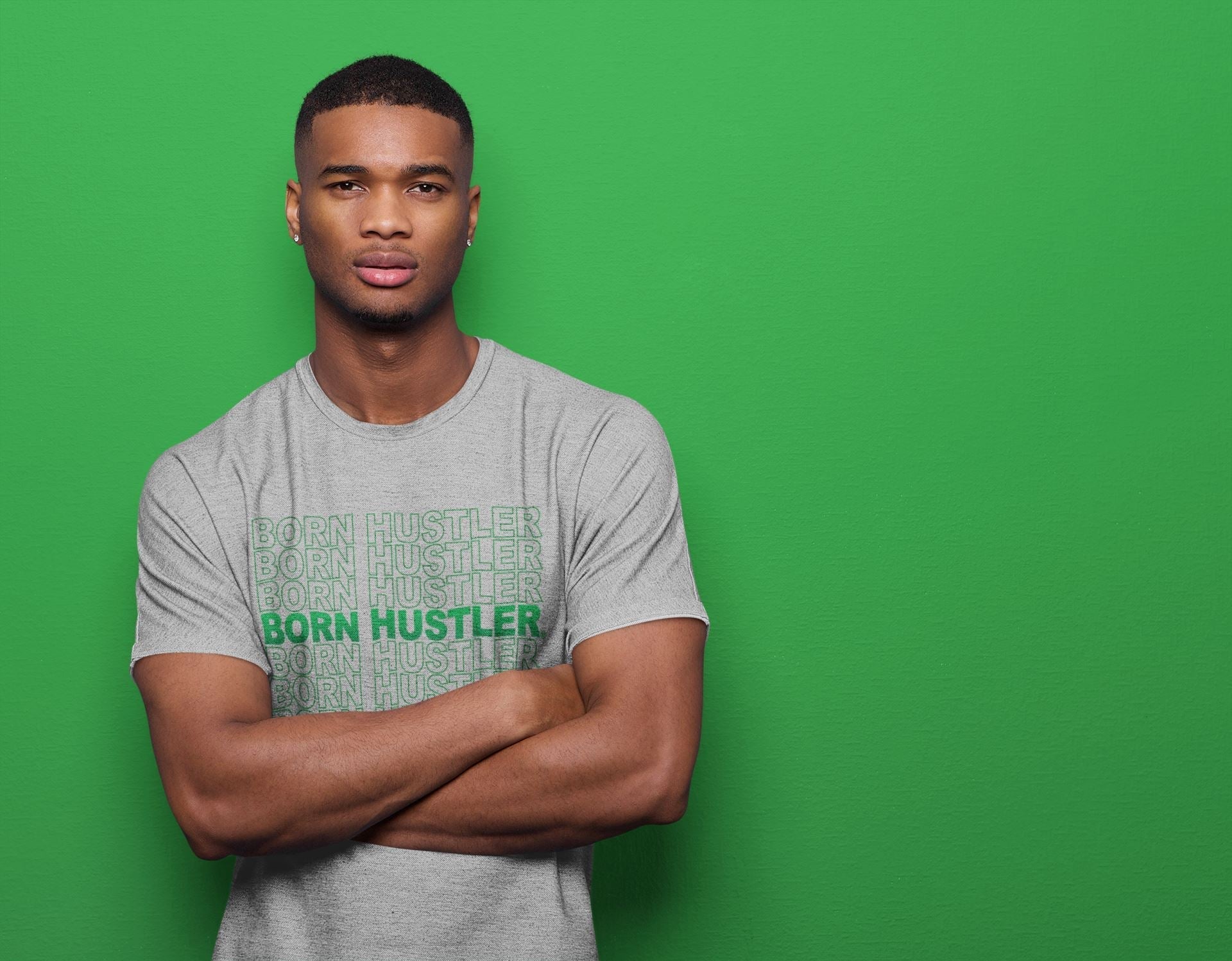 Jordan 1 Lucky Green Shirt To Match Jordans Born Hustler Sneaker Tees Jordan 1 Lucky Green Drip Gear Zone Sneaker Matching Clothing Unisex Shirts