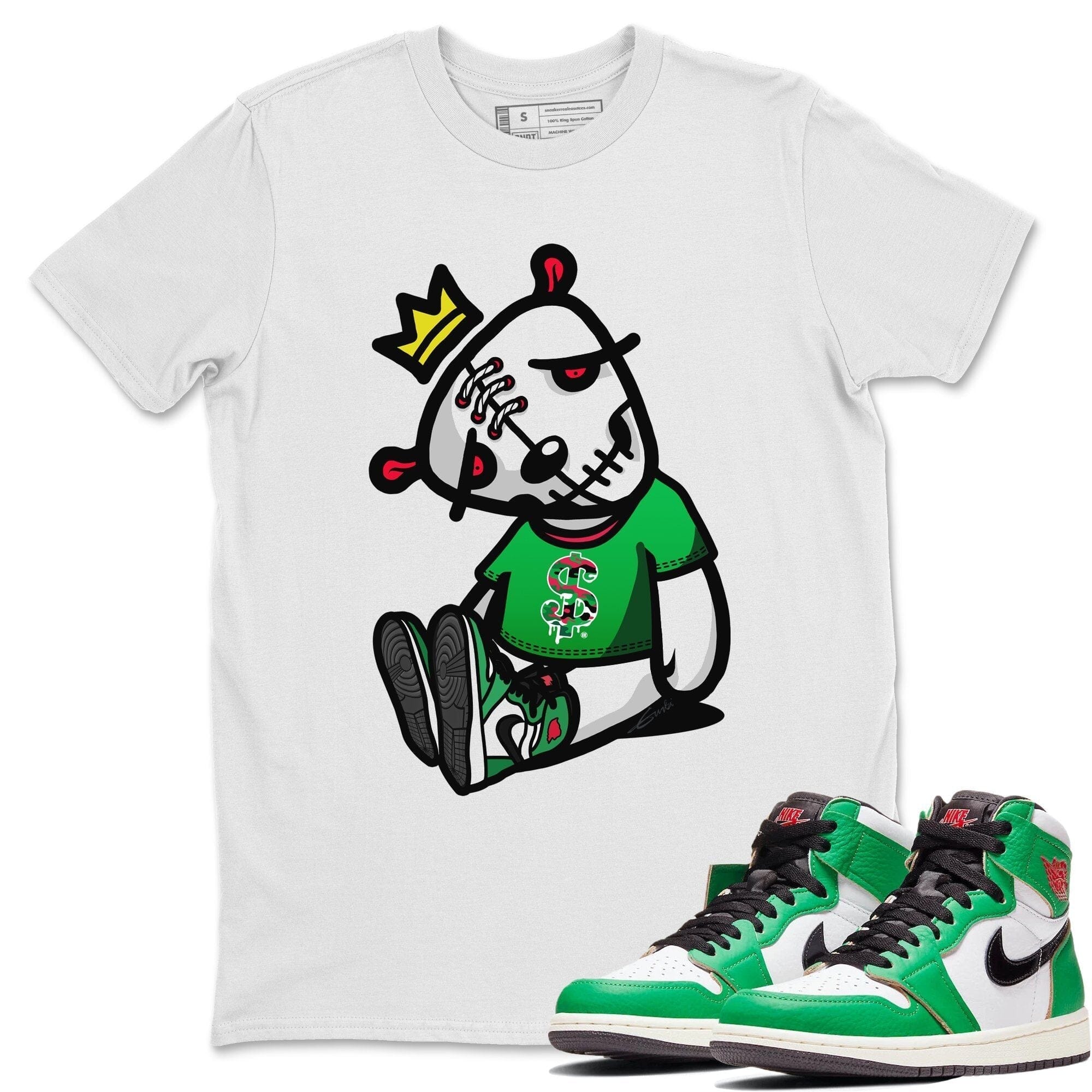 Jordan 1 Lucky Green Shirt To Match Jordans Dead Dolls Sneaker Tees Jordan 1 Lucky Green Drip Gear Zone Sneaker Matching Clothing Unisex Shirts