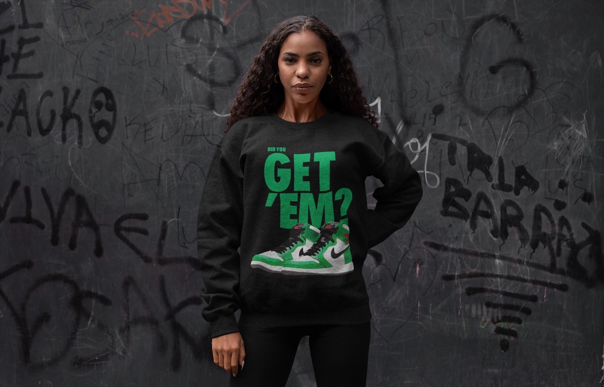 Jordan 1 Lucky Green Shirt To Match Jordans Did You Get Em Drip Gear Zone Sneaker Tees Jordan 1 Lucky Green Drip Gear Zone Drip Gear Zone Sneaker Matching Clothing Unisex Shirts