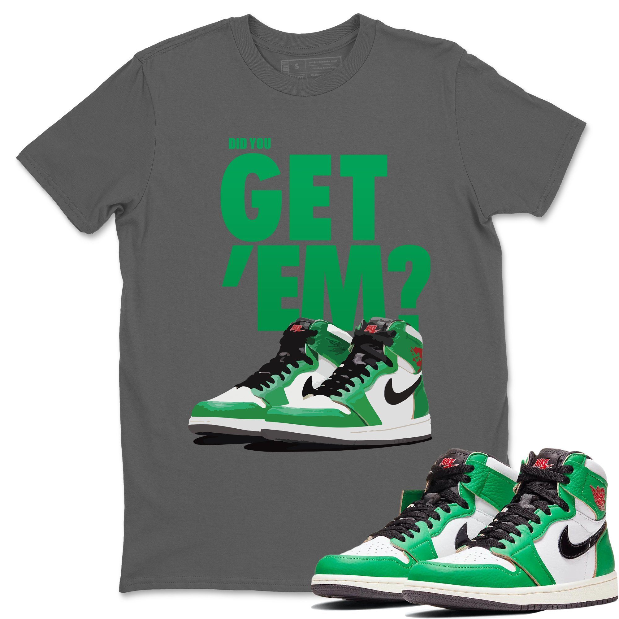 Jordan 1 Lucky Green Shirt To Match Jordans Did You Get Em Drip Gear Zone Sneaker Tees Jordan 1 Lucky Green Drip Gear Zone Drip Gear Zone Sneaker Matching Clothing Unisex Shirts