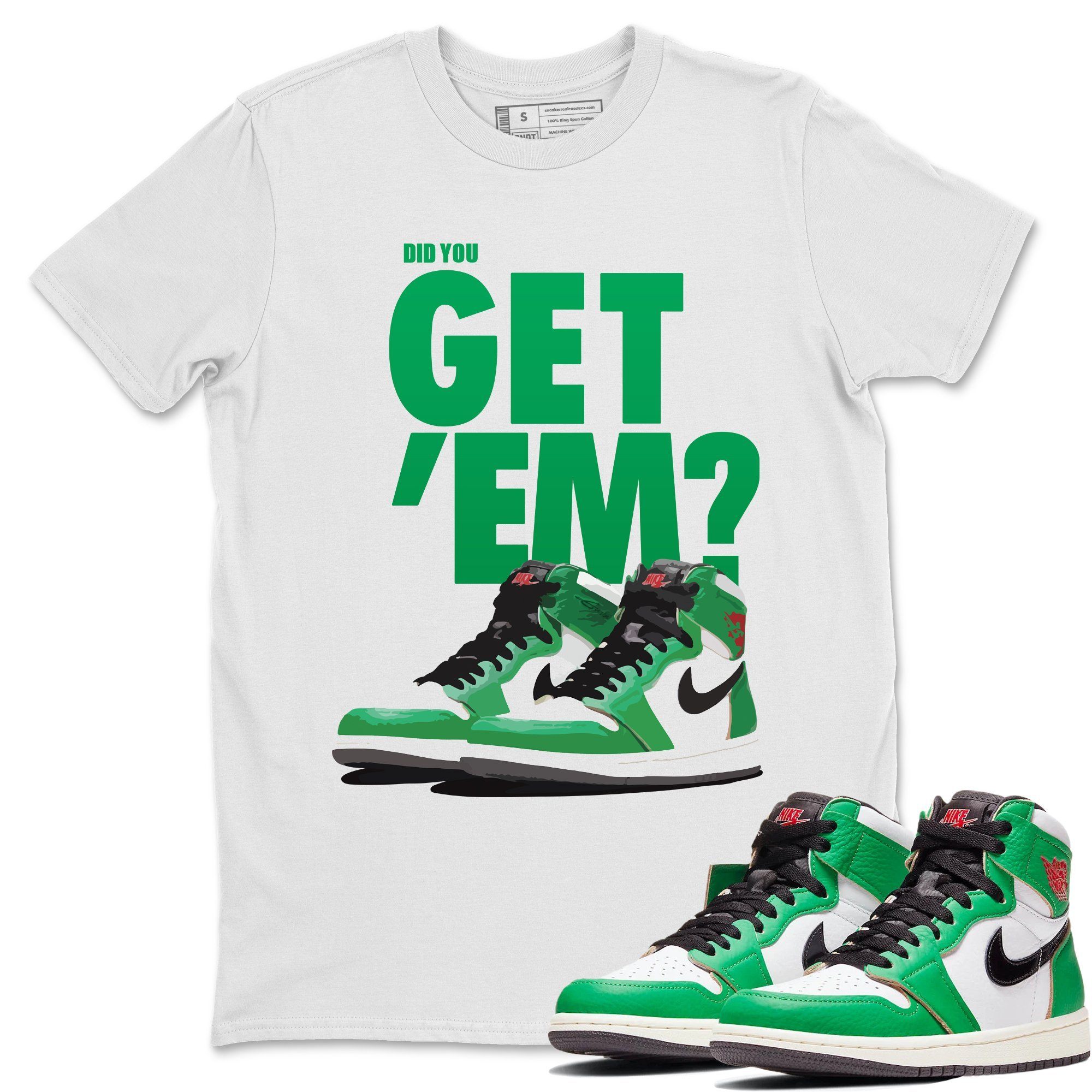 Jordan 1 Lucky Green Shirt To Match Jordans Did You Get Em Drip Gear Zone Sneaker Tees Jordan 1 Lucky Green Drip Gear Zone Drip Gear Zone Sneaker Matching Clothing Unisex Shirts