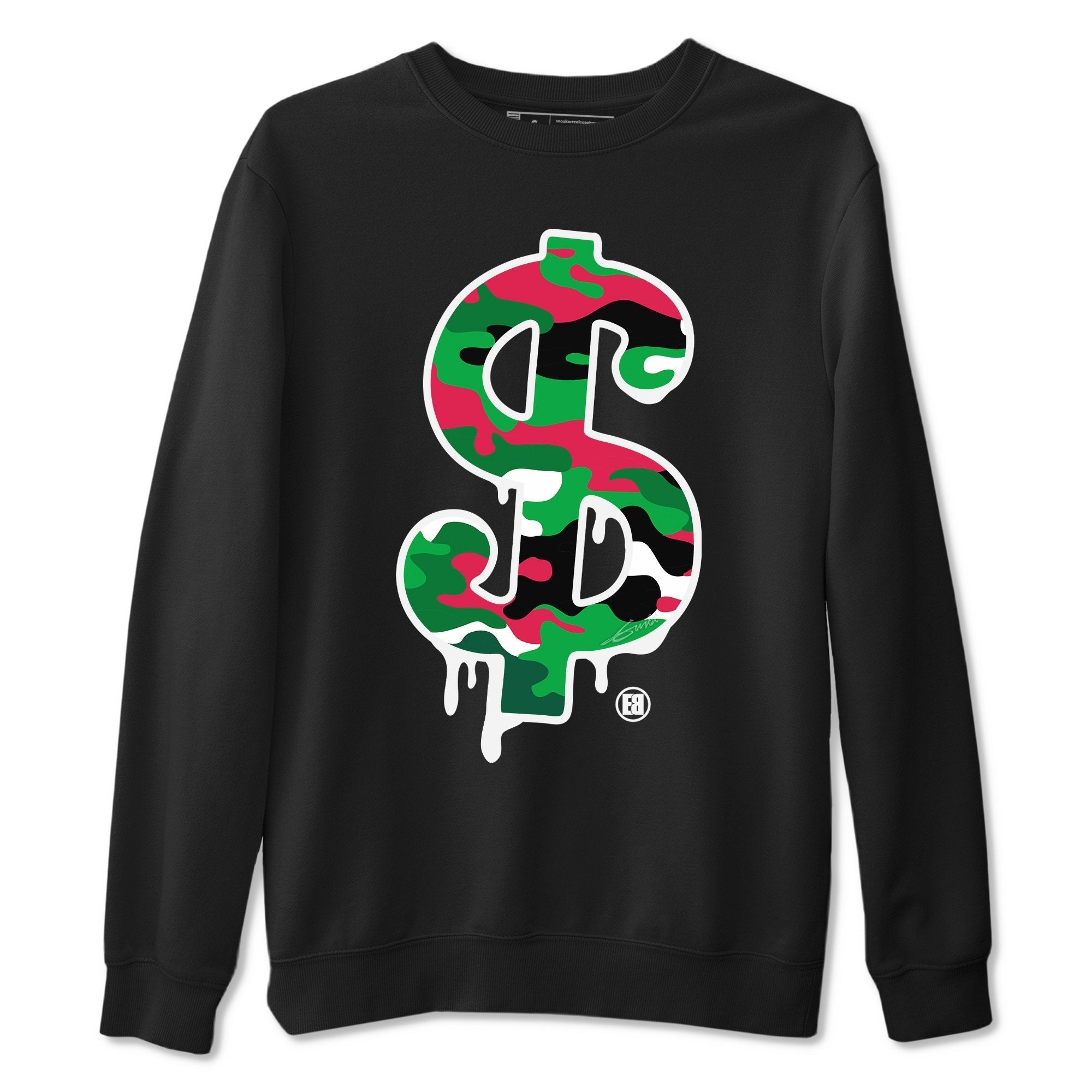 Jordan 1 Lucky Green Shirt To Match Jordans Dollar Camo Sneaker Tees Jordan 1 Lucky Green Drip Gear Zone Sneaker Matching Clothing Unisex Shirts