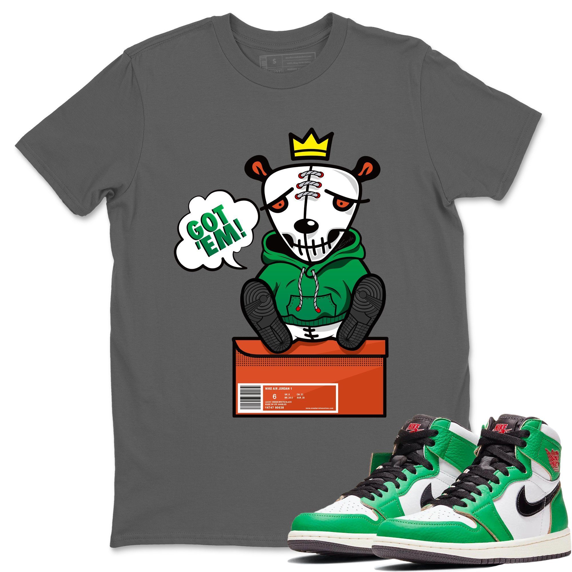 Jordan 1 Lucky Green Shirt To Match Jordans Got Em Sneaker Tees Jordan 1 Lucky Green Drip Gear Zone Sneaker Matching Clothing Unisex Shirts