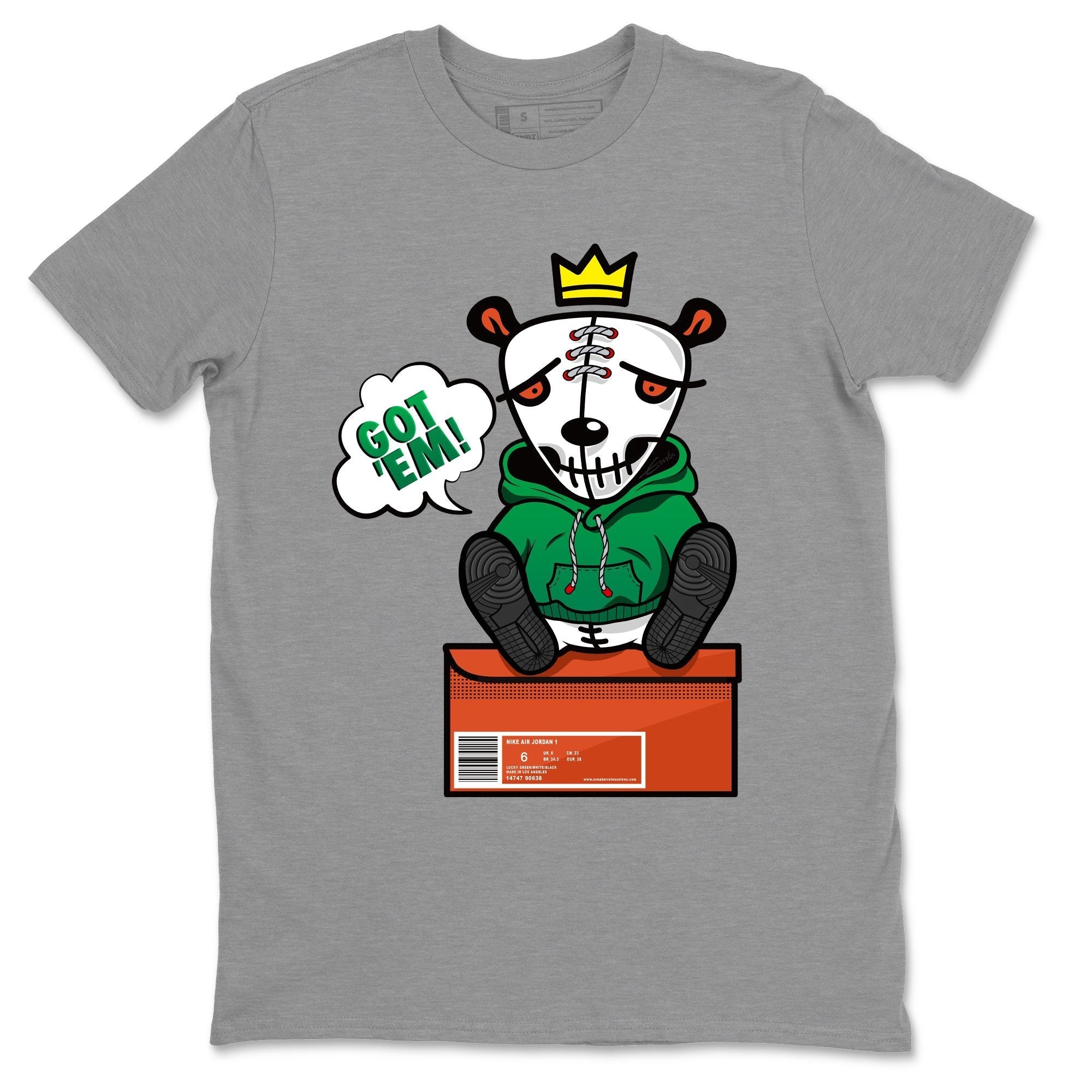 Jordan 1 Lucky Green Shirt To Match Jordans Got Em Sneaker Tees Jordan 1 Lucky Green Drip Gear Zone Sneaker Matching Clothing Unisex Shirts