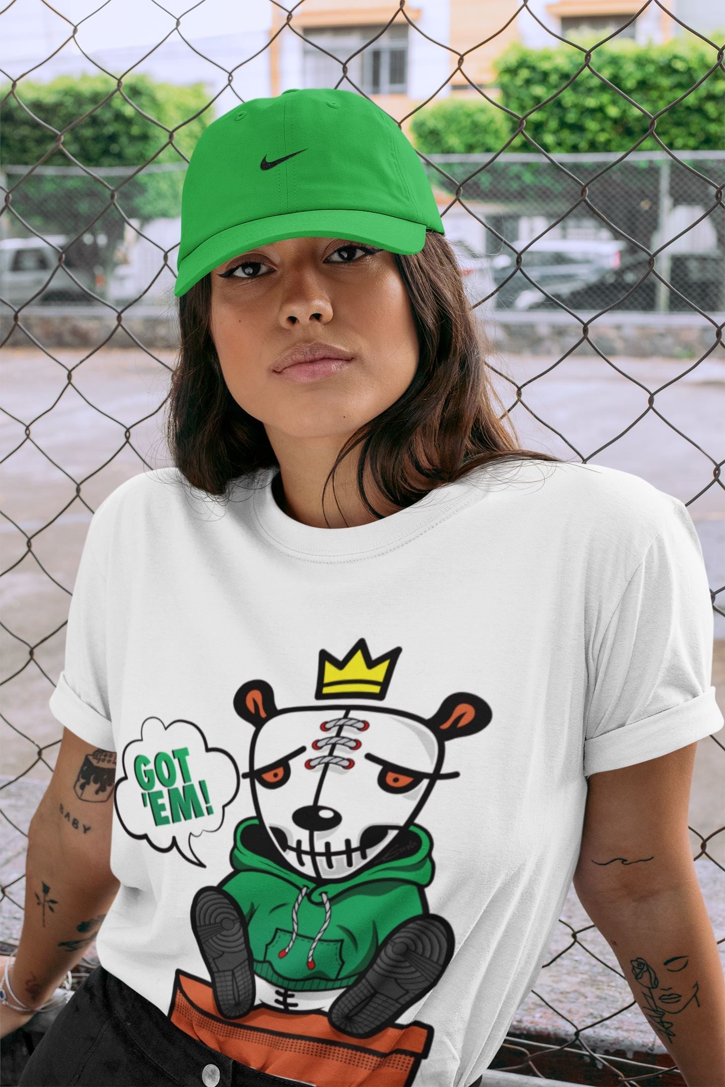 Jordan 1 Lucky Green Shirt To Match Jordans Got Em Sneaker Tees Jordan 1 Lucky Green Drip Gear Zone Sneaker Matching Clothing Unisex Shirts