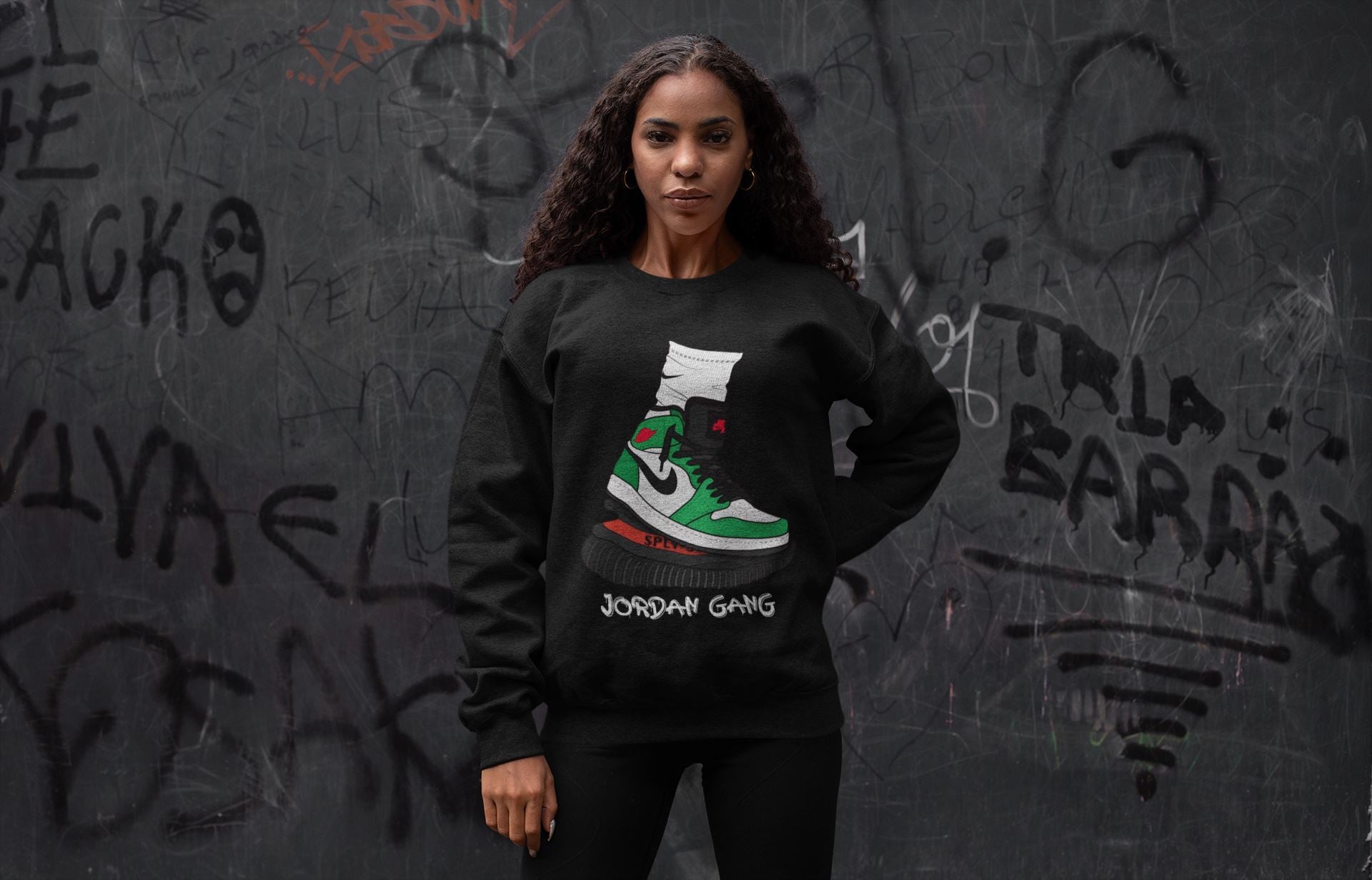 Jordan 1 Lucky Green Shirt To Match Jordans Jordan Gang Sneaker Tees Jordan 1 Lucky Green Drip Gear Zone Sneaker Matching Clothing Unisex Shirts