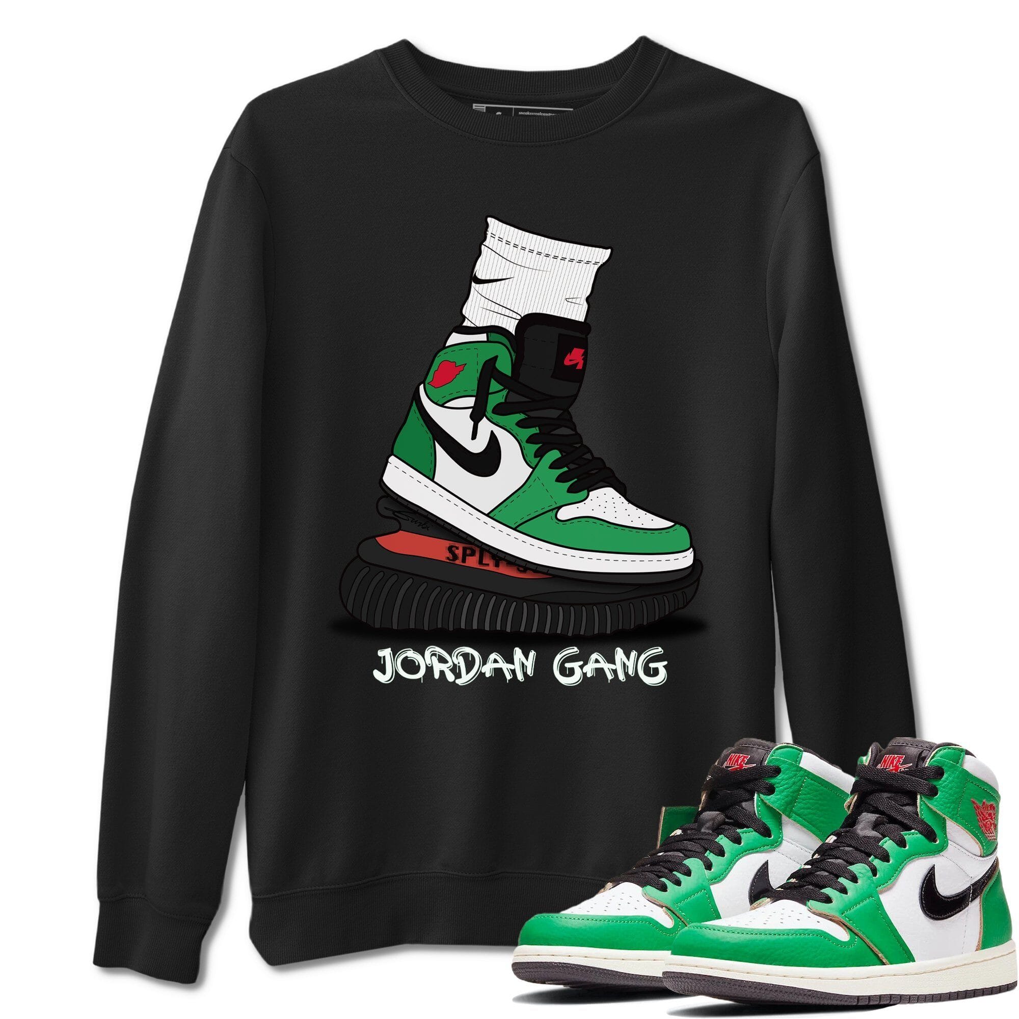Jordan 1 Lucky Green Shirt To Match Jordans Jordan Gang Sneaker Tees Jordan 1 Lucky Green Drip Gear Zone Sneaker Matching Clothing Unisex Shirts