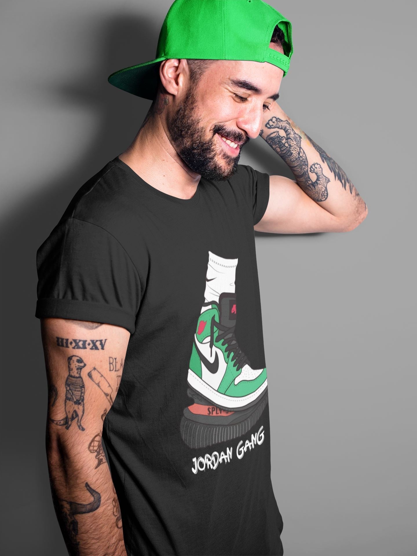 Jordan 1 Lucky Green Shirt To Match Jordans Jordan Gang Sneaker Tees Jordan 1 Lucky Green Drip Gear Zone Sneaker Matching Clothing Unisex Shirts