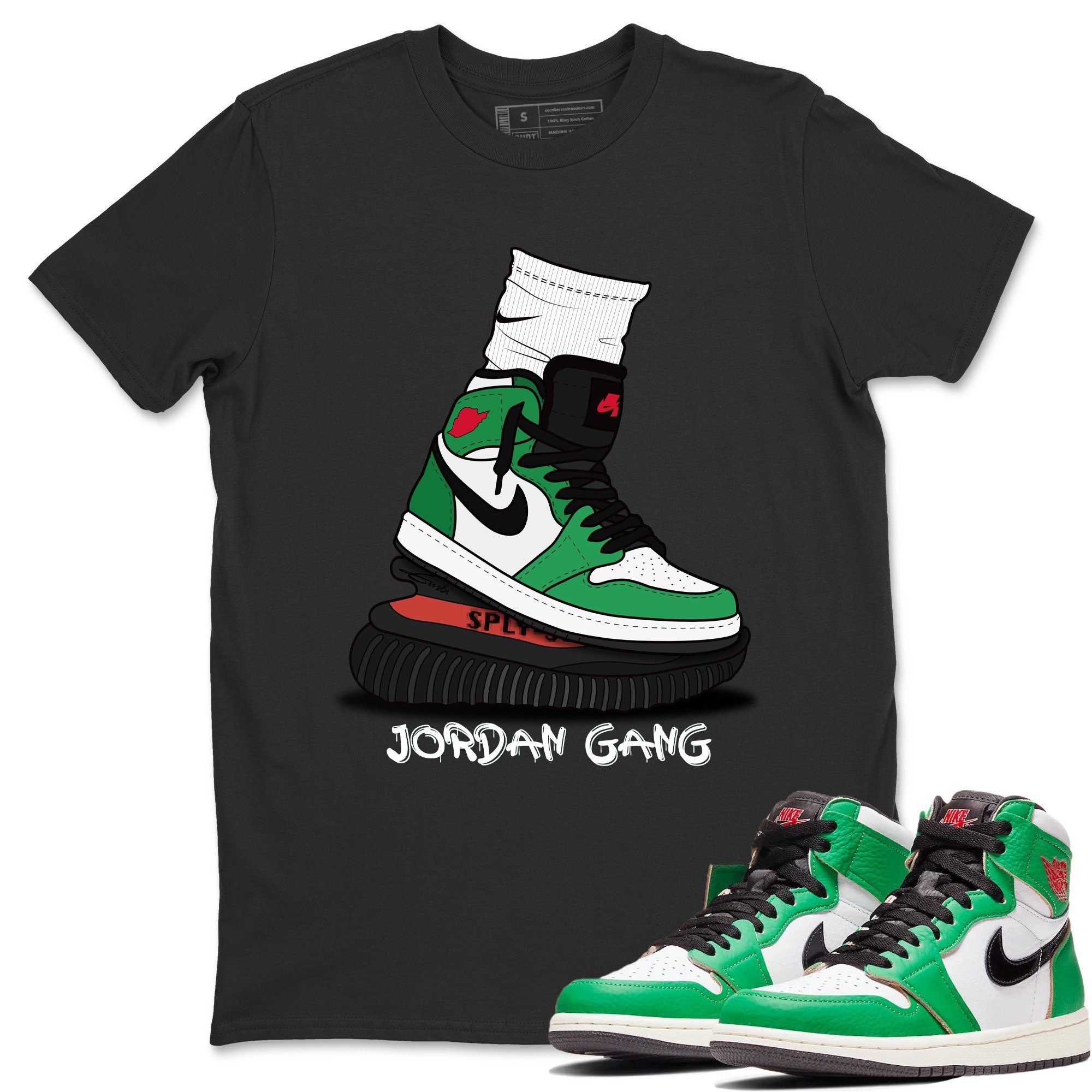 Jordan 1 Lucky Green Shirt To Match Jordans Jordan Gang Sneaker Tees Jordan 1 Lucky Green Drip Gear Zone Sneaker Matching Clothing Unisex Shirts