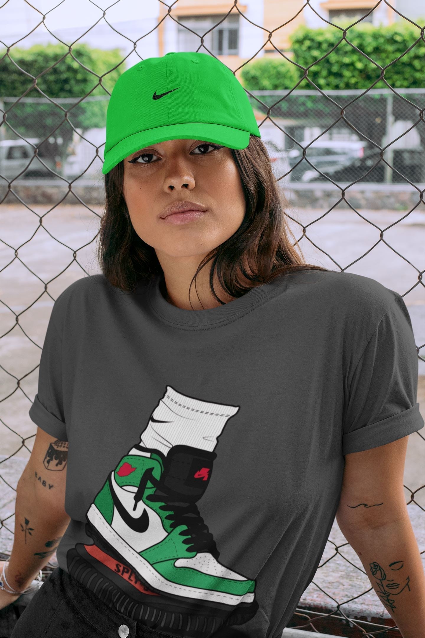 Jordan 1 Lucky Green Shirt To Match Jordans Jordan Gang Sneaker Tees Jordan 1 Lucky Green Drip Gear Zone Sneaker Matching Clothing Unisex Shirts