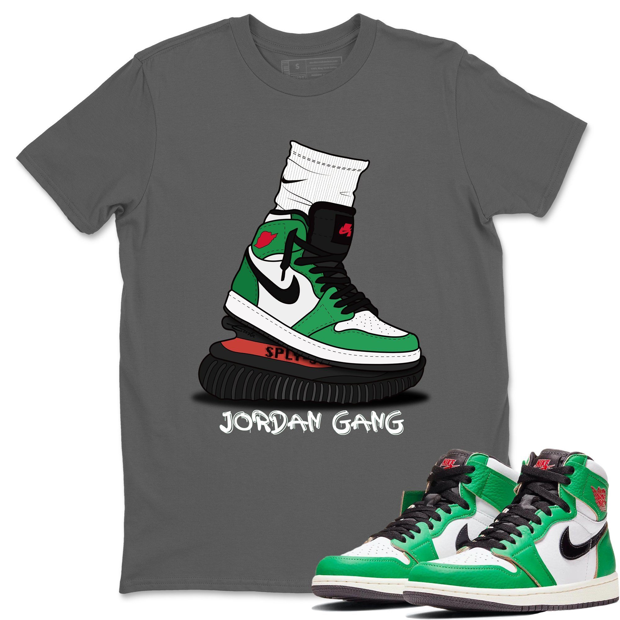 Jordan 1 Lucky Green Shirt To Match Jordans Jordan Gang Sneaker Tees Jordan 1 Lucky Green Drip Gear Zone Sneaker Matching Clothing Unisex Shirts