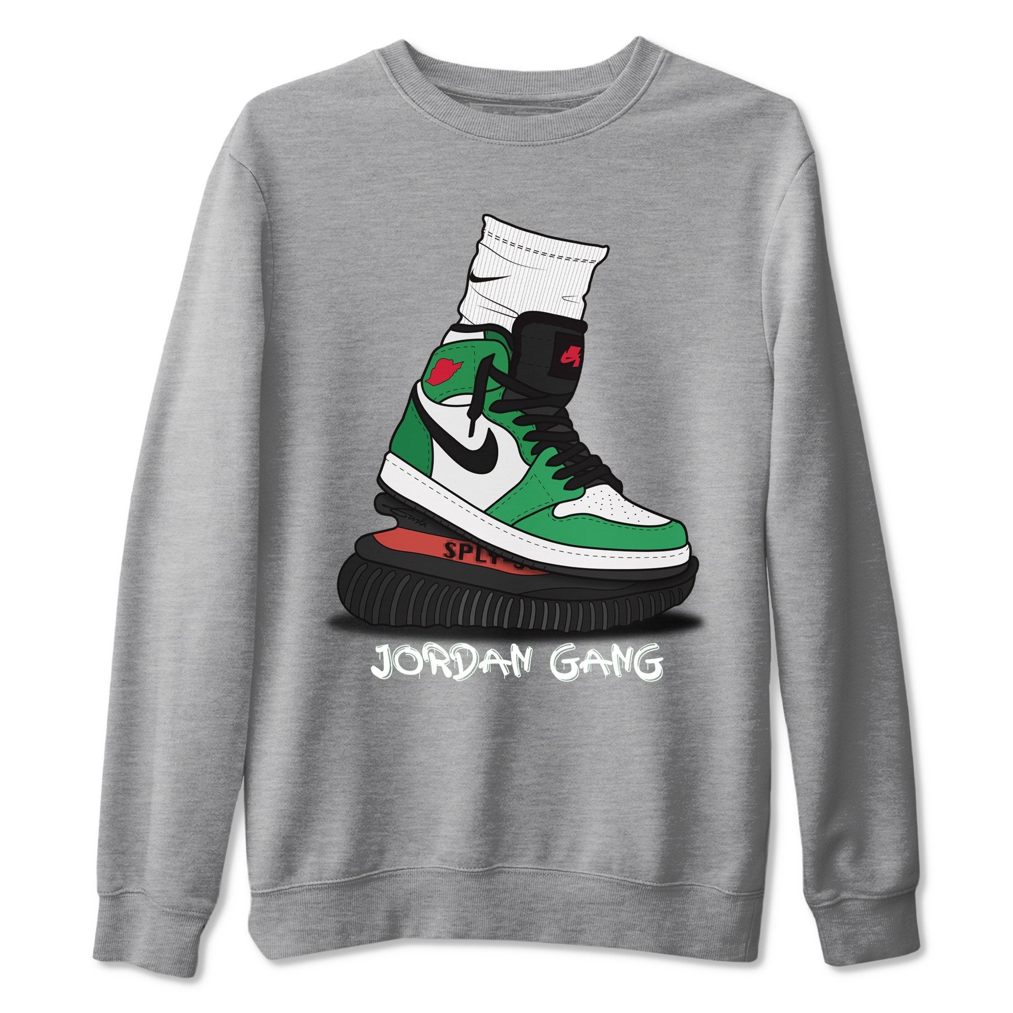 Jordan 1 Lucky Green Shirt To Match Jordans Jordan Gang Sneaker Tees Jordan 1 Lucky Green Drip Gear Zone Sneaker Matching Clothing Unisex Shirts
