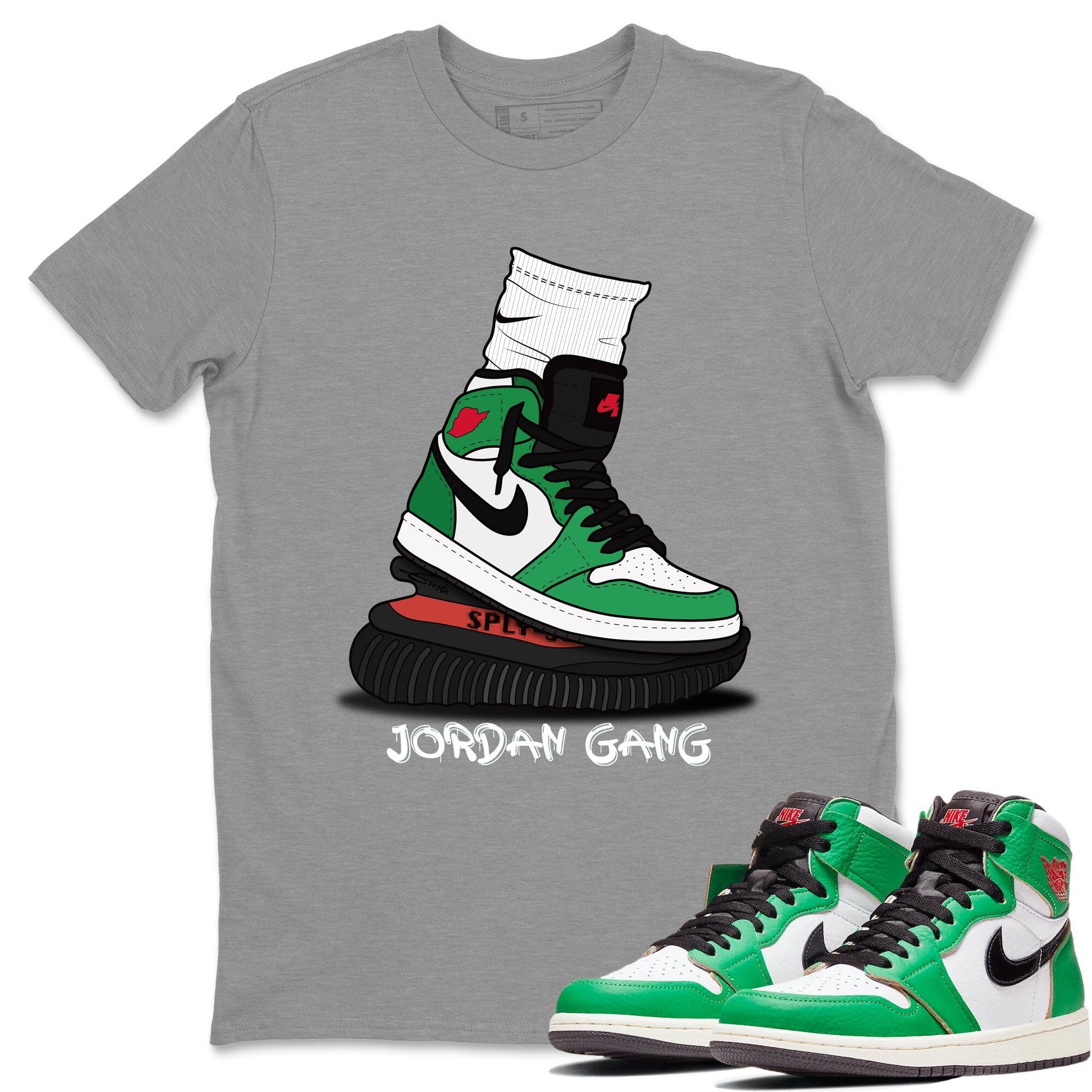 Jordan 1 Lucky Green Shirt To Match Jordans Jordan Gang Sneaker Tees Jordan 1 Lucky Green Drip Gear Zone Sneaker Matching Clothing Unisex Shirts