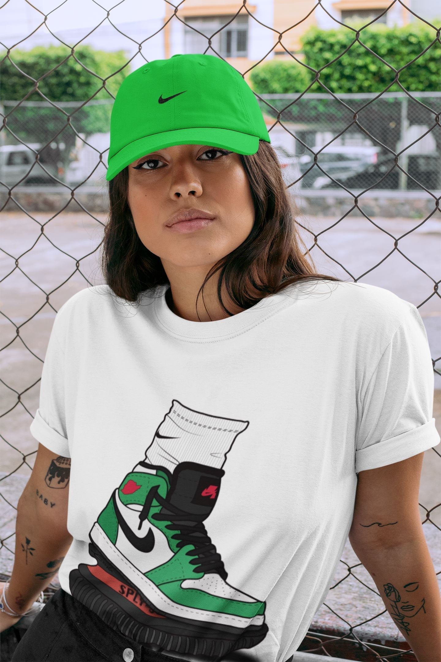 Jordan 1 Lucky Green Shirt To Match Jordans Jordan Gang Sneaker Tees Jordan 1 Lucky Green Drip Gear Zone Sneaker Matching Clothing Unisex Shirts