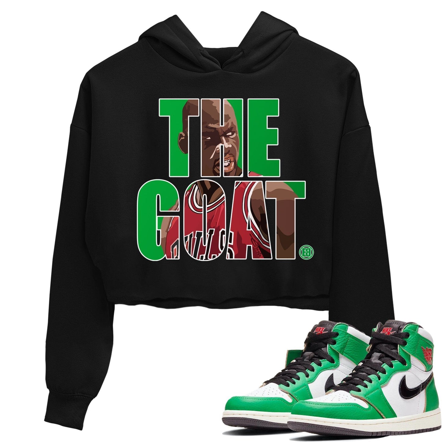 Jordan 1 Lucky Green Sneaker Tees Drip Gear Zone The Goat Sneaker Tees Jordan 1 Lucky Green Shirt Women's Shirts