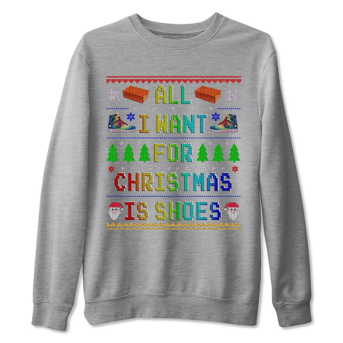 Jordan 1 J Balvin Sneaker Matching T-Shirt All I Want For Christmas Is Shoes Sneaker Tees Jordan 1 J Balvin Sneaker Release Tees Crew Neck Tees