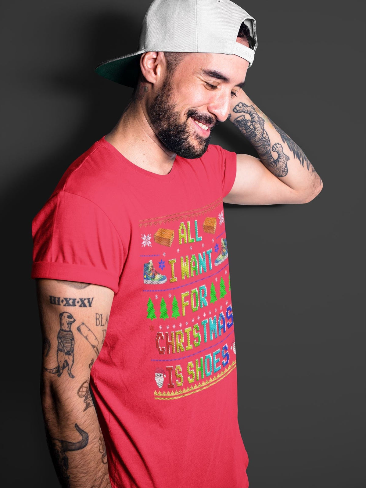 Jordan 1 J Balvin Sneaker Matching T-Shirt All I Want For Christmas Is Shoes Sneaker Tees Jordan 1 J Balvin Sneaker Release Tees Crew Neck Tees