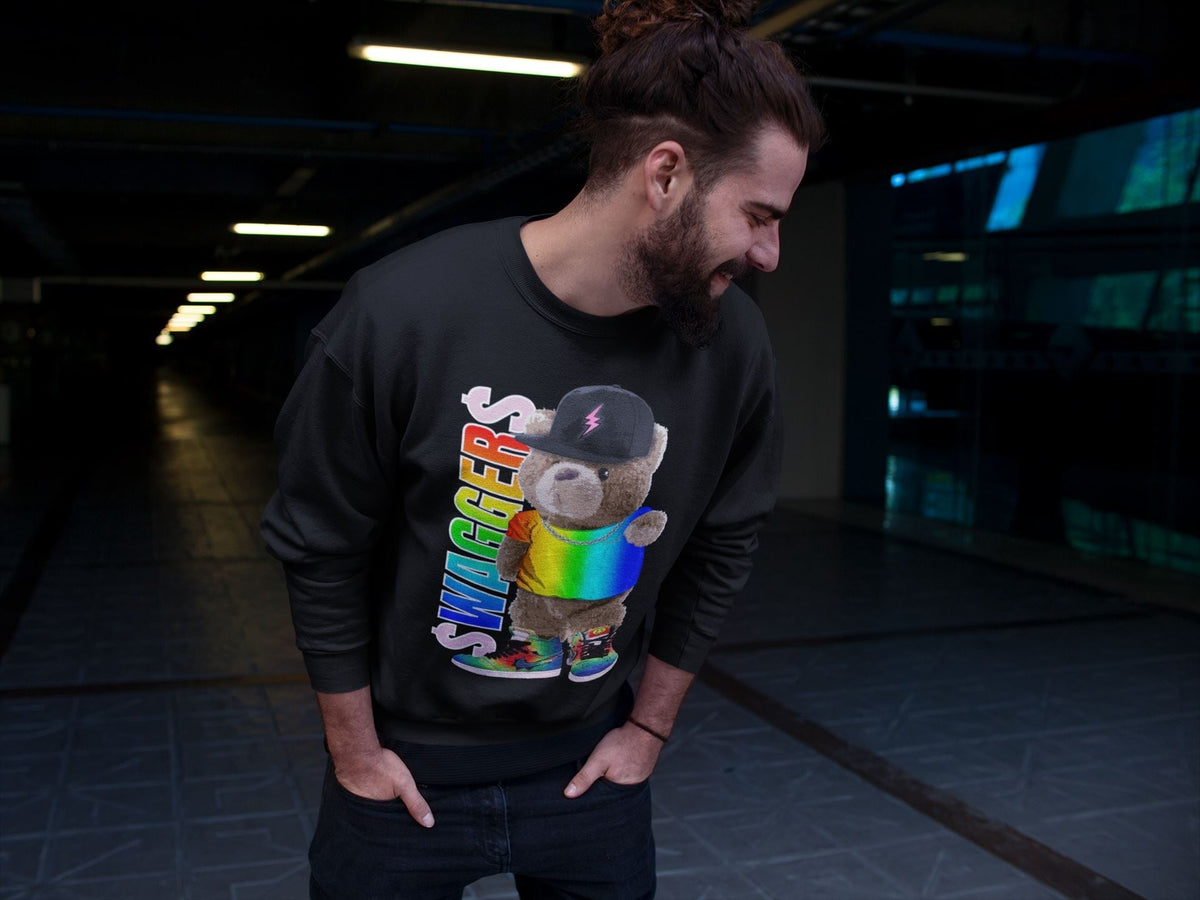 Jordan 1 J Balvin Sneaker Matching T-Shirt Bear Swaggers Sneaker Tees Jordan 1 J Balvin Sneaker Release Tees Crew Neck Tees