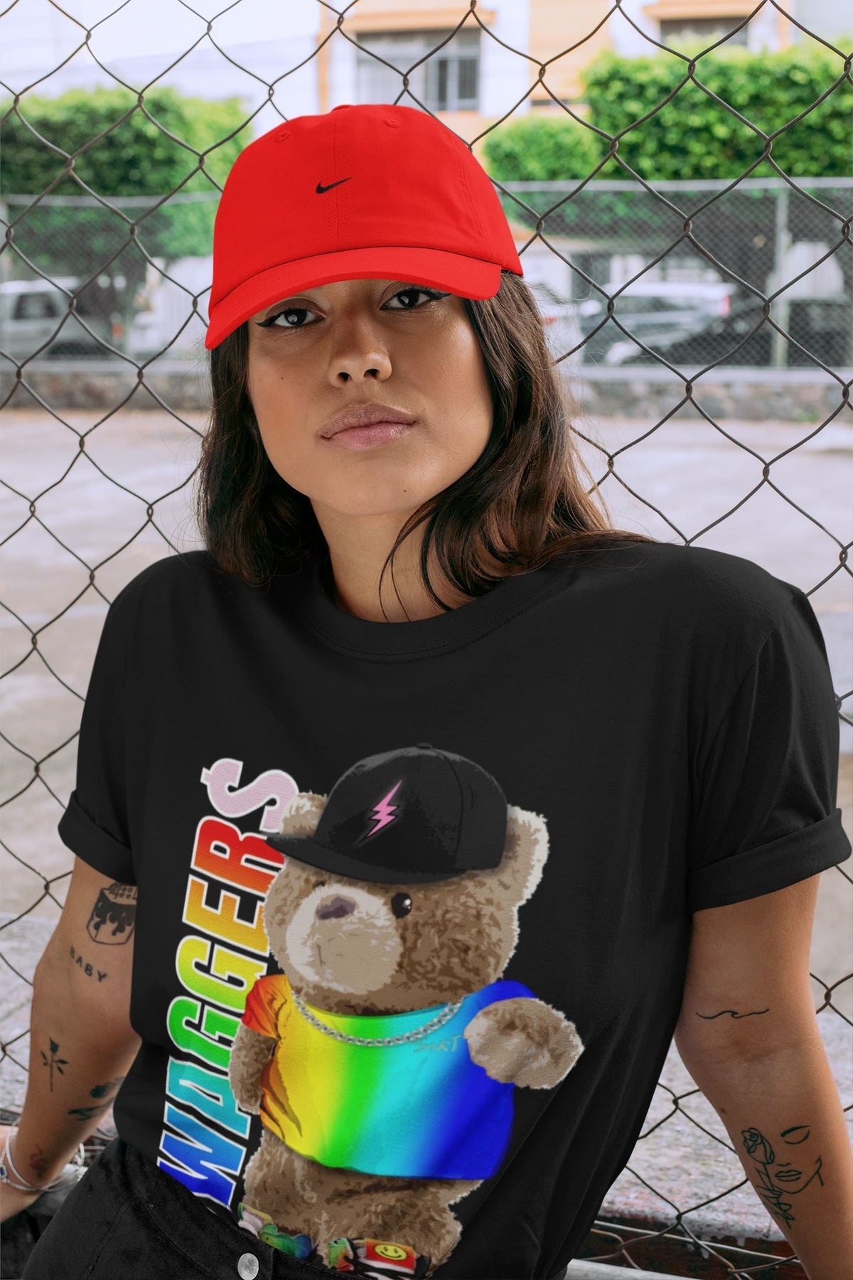Jordan 1 J Balvin Sneaker Matching T-Shirt Bear Swaggers Sneaker Tees Jordan 1 J Balvin Sneaker Release Tees Crew Neck Tees