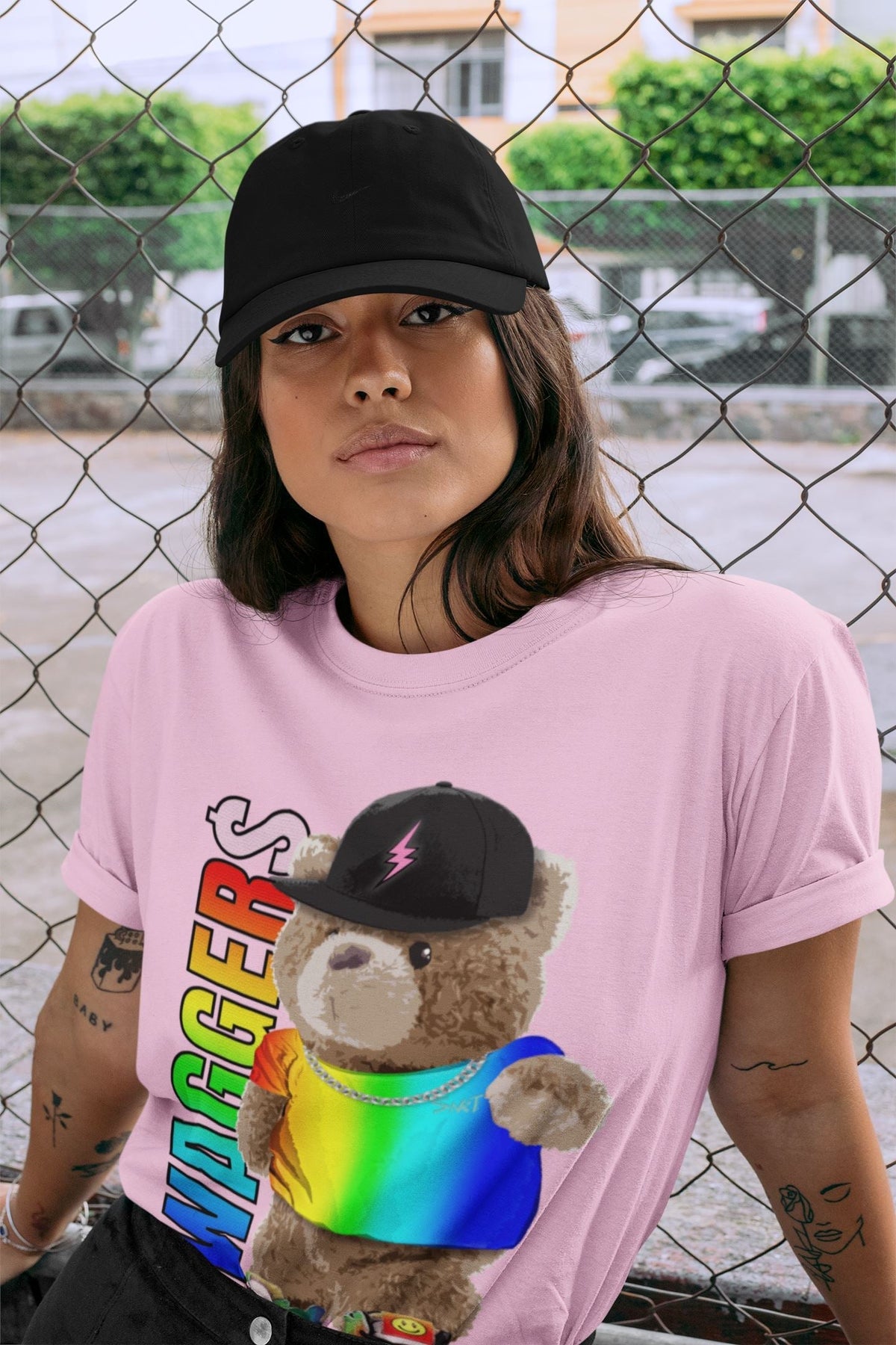 Jordan 1 J Balvin Sneaker Matching T-Shirt Bear Swaggers Sneaker Tees Jordan 1 J Balvin Sneaker Release Tees Crew Neck Tees