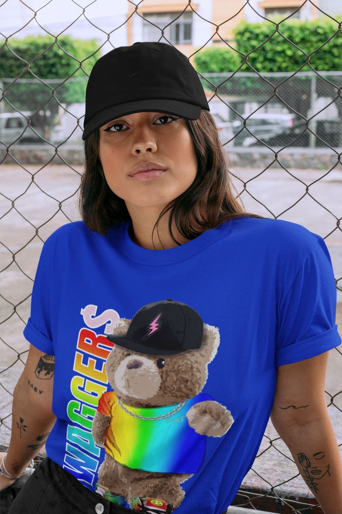 Jordan 1 J Balvin Sneaker Matching T-Shirt Bear Swaggers Sneaker Tees Jordan 1 J Balvin Sneaker Release Tees Crew Neck Tees