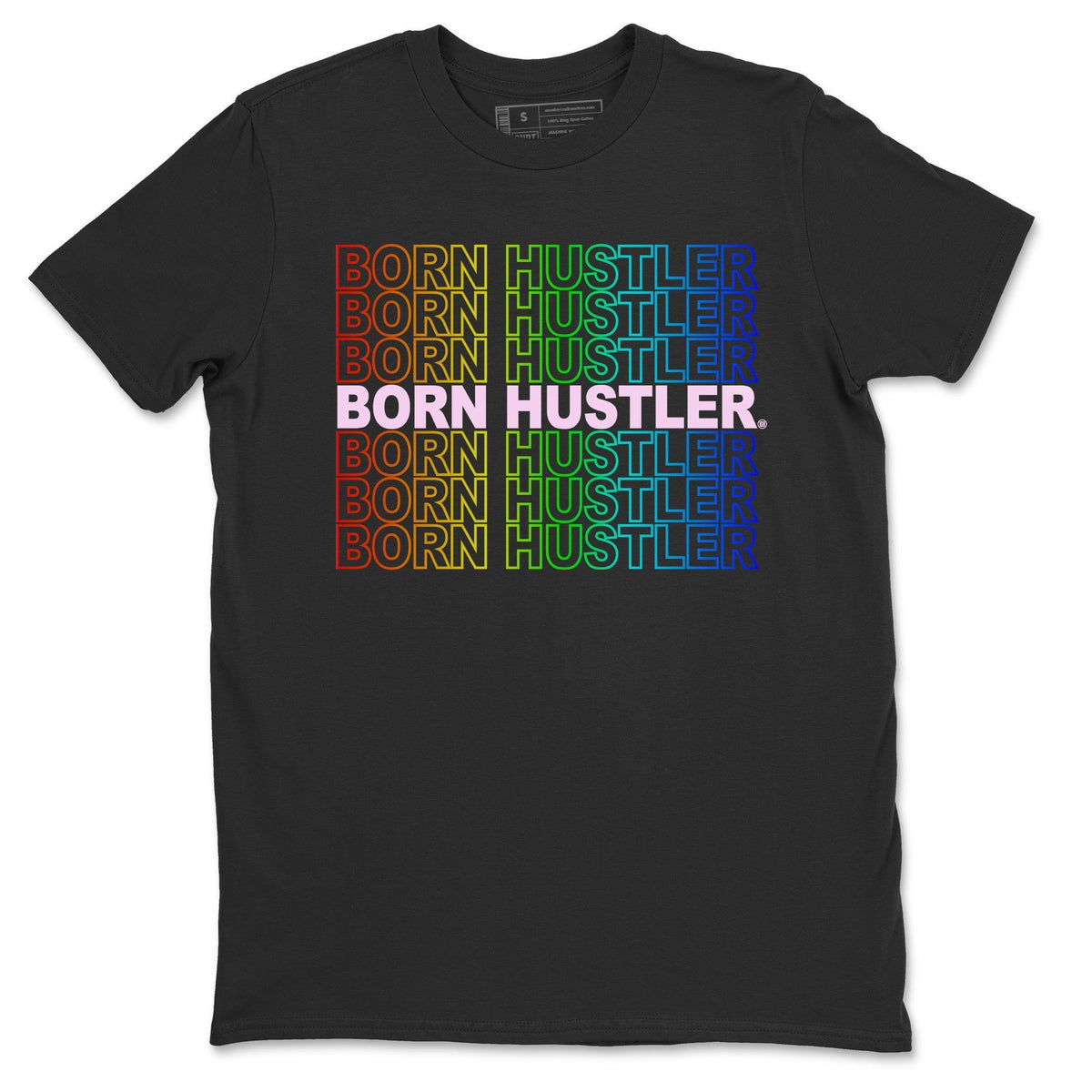 Jordan 1 J Balvin Sneaker Matching T-Shirt Born Hustler Sneaker Tees Jordan 1 J Balvin Sneaker Release Tees Crew Neck Tees