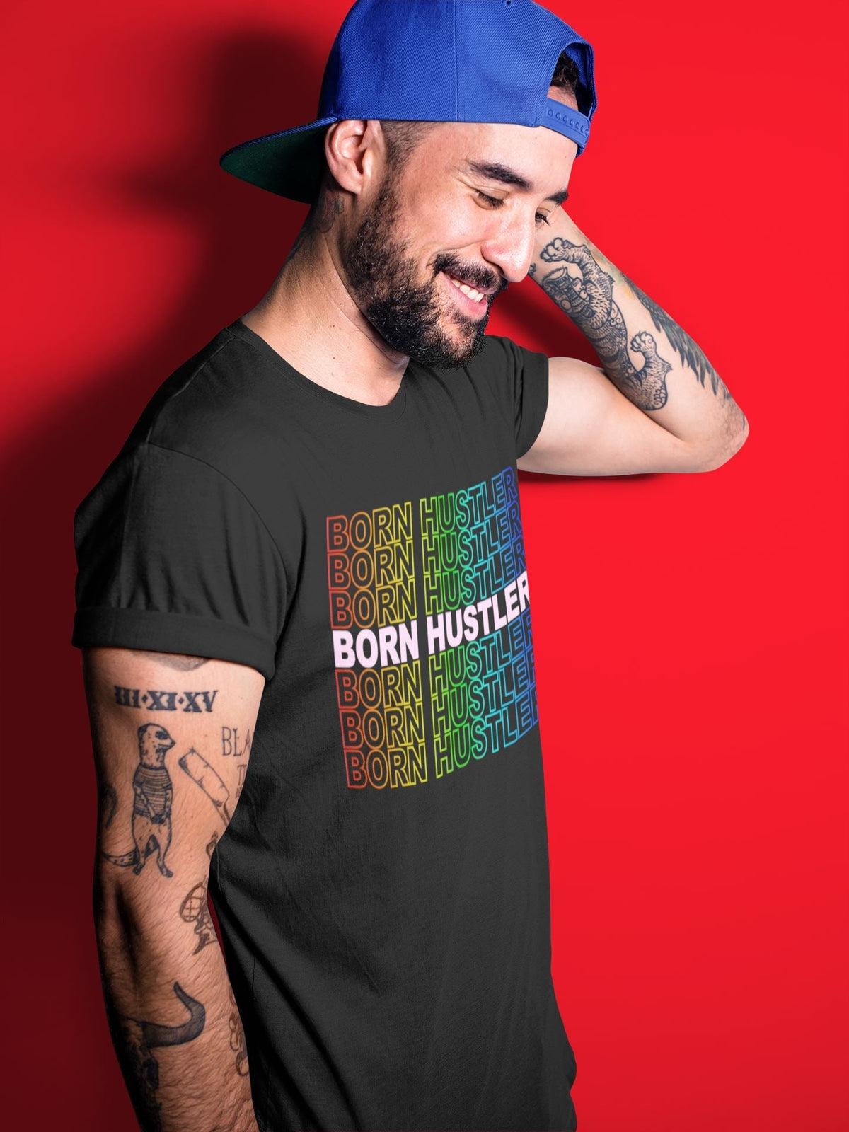 Jordan 1 J Balvin Sneaker Matching T-Shirt Born Hustler Sneaker Tees Jordan 1 J Balvin Sneaker Release Tees Crew Neck Tees