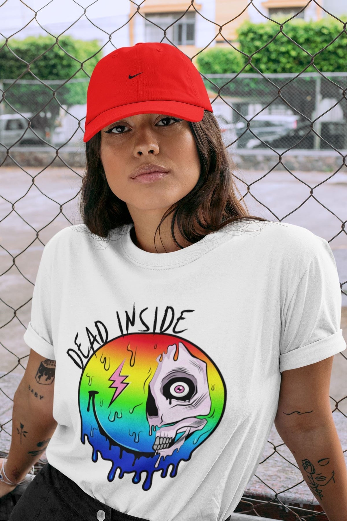 Jordan 1 J Balvin Sneaker Matching T-Shirt Dead Inside Sneaker Tees Jordan 1 J Balvin Sneaker Release Tees Crew Neck Tees