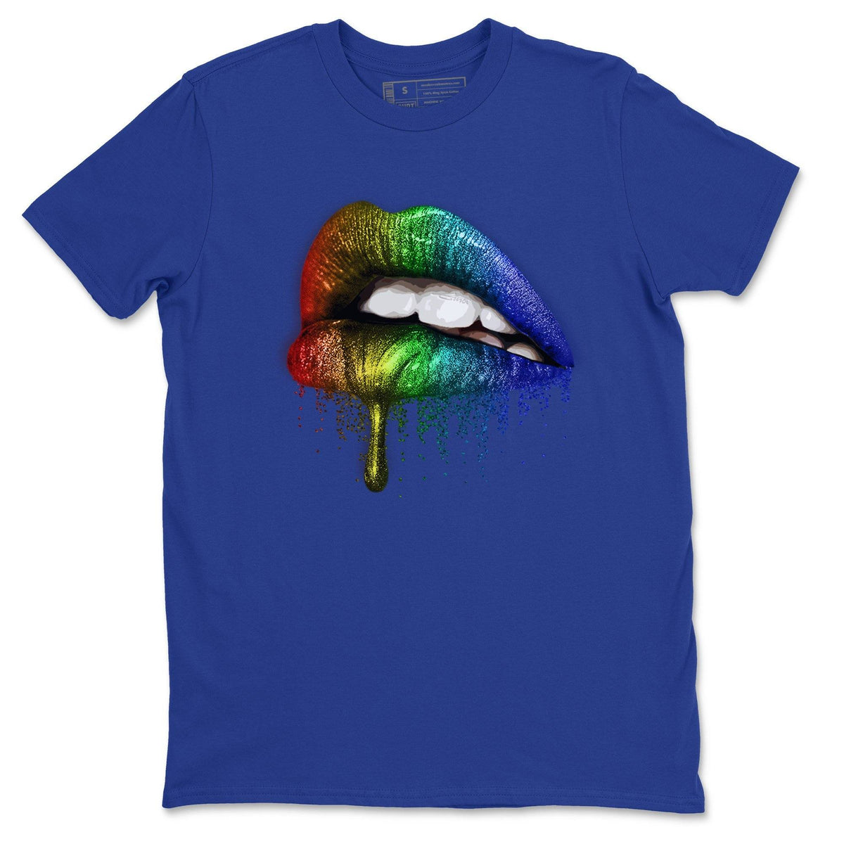 Jordan 1 J Balvin Sneaker Matching T-Shirt Dripping Lips Sneaker Tees Jordan 1 J Balvin Sneaker Release Tees Crew Neck Tees