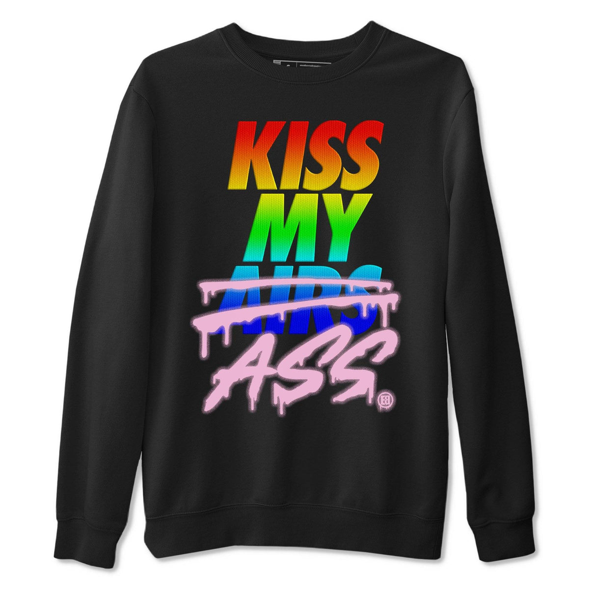Jordan 1 J Balvin Sneaker Matching T-Shirt Kiss My Ass Sneaker Tees Jordan 1 J Balvin Sneaker Release Tees Crew Neck Tees