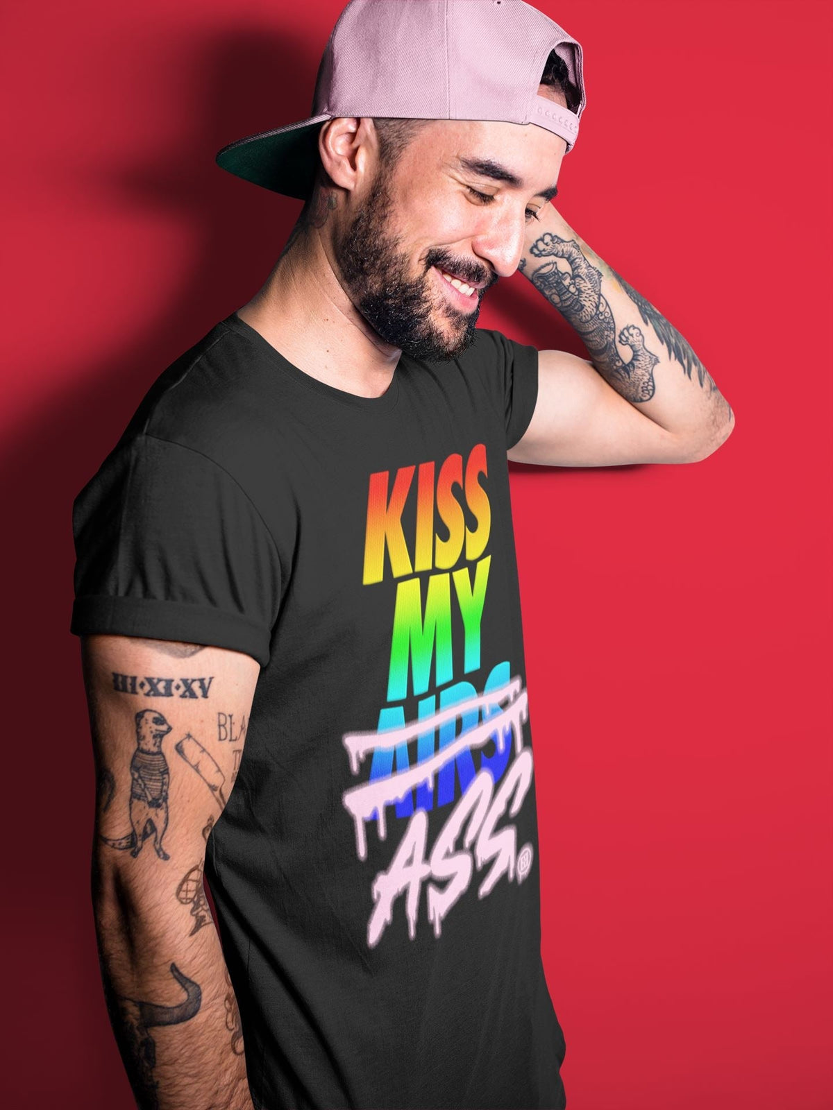 Jordan 1 J Balvin Sneaker Matching T-Shirt Kiss My Ass Sneaker Tees Jordan 1 J Balvin Sneaker Release Tees Crew Neck Tees