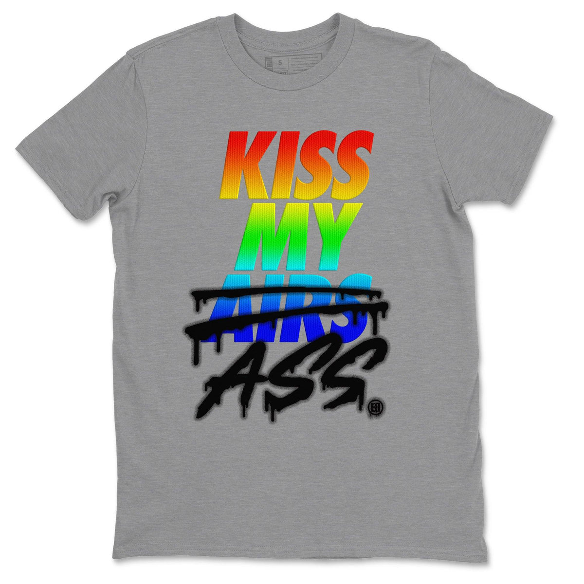 Jordan 1 J Balvin Sneaker Matching T-Shirt Kiss My Ass Sneaker Tees Jordan 1 J Balvin Sneaker Release Tees Crew Neck Tees