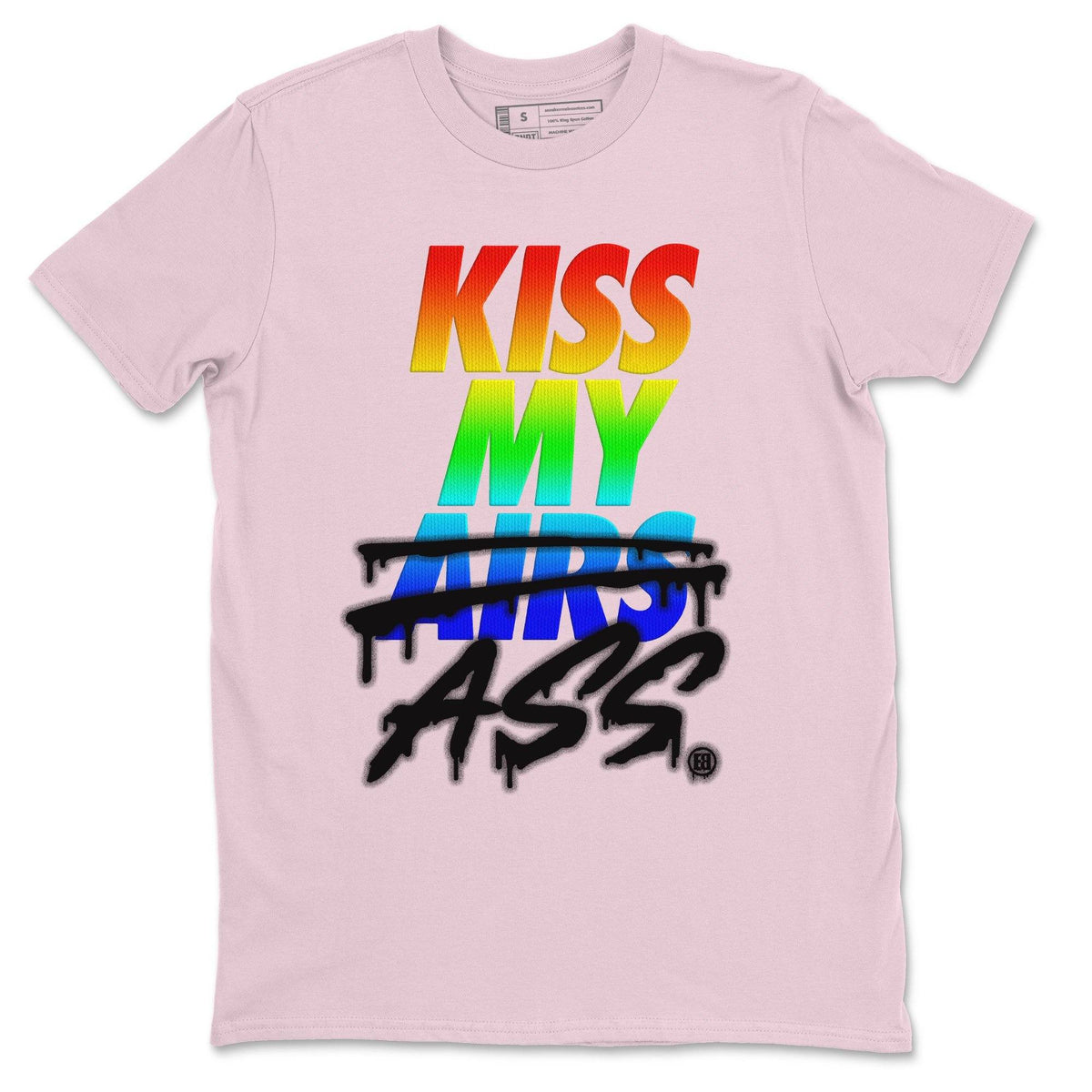 Jordan 1 J Balvin Sneaker Matching T-Shirt Kiss My Ass Sneaker Tees Jordan 1 J Balvin Sneaker Release Tees Crew Neck Tees