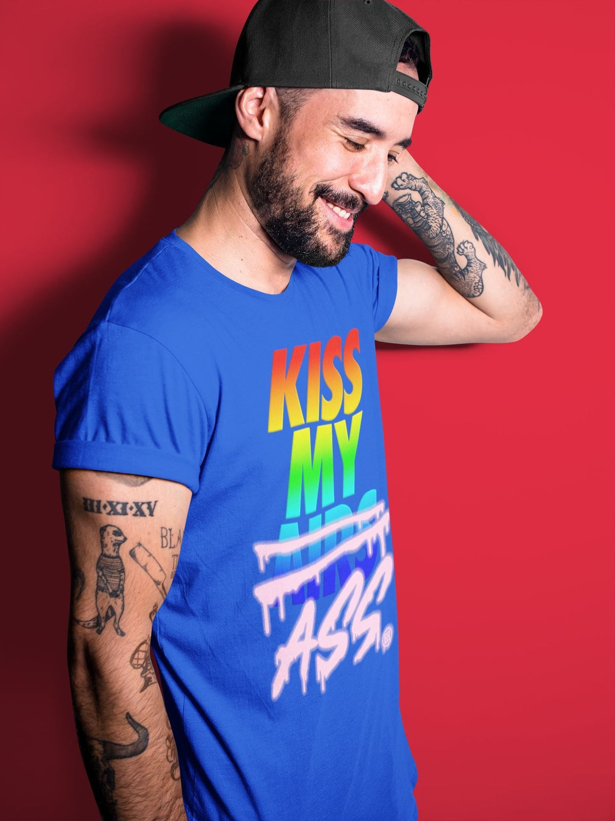 Jordan 1 J Balvin Sneaker Matching T-Shirt Kiss My Ass Sneaker Tees Jordan 1 J Balvin Sneaker Release Tees Crew Neck Tees