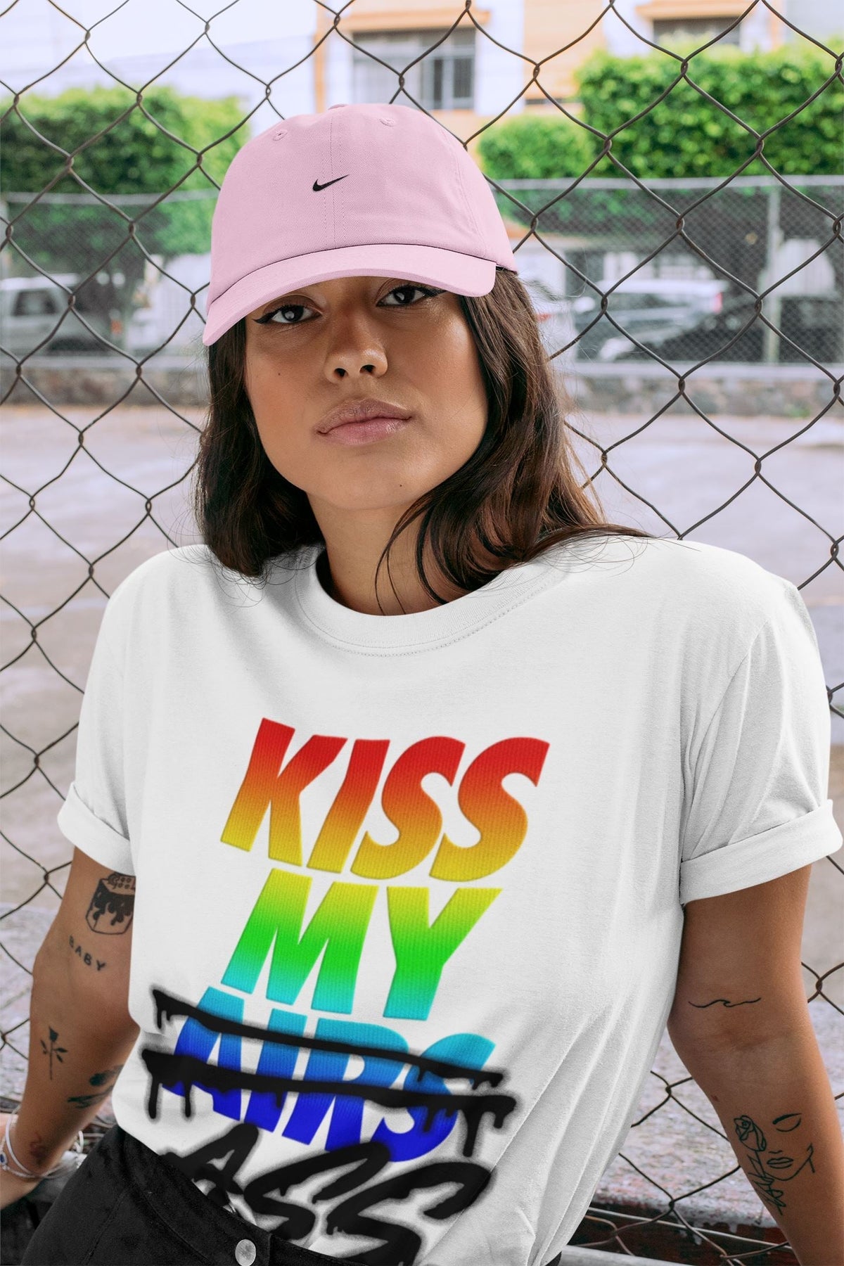 Jordan 1 J Balvin Sneaker Matching T-Shirt Kiss My Ass Sneaker Tees Jordan 1 J Balvin Sneaker Release Tees Crew Neck Tees