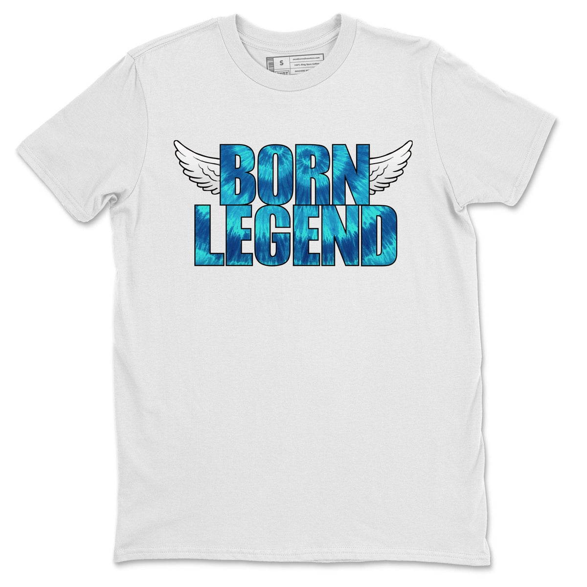 Jordan 1 Tie-Dye Sneaker Matching T-Shirt Born Legend Tie Dye Sneaker Tees Jordan 1 Tie-Dye Sneaker Release Tees Crew Neck Tees