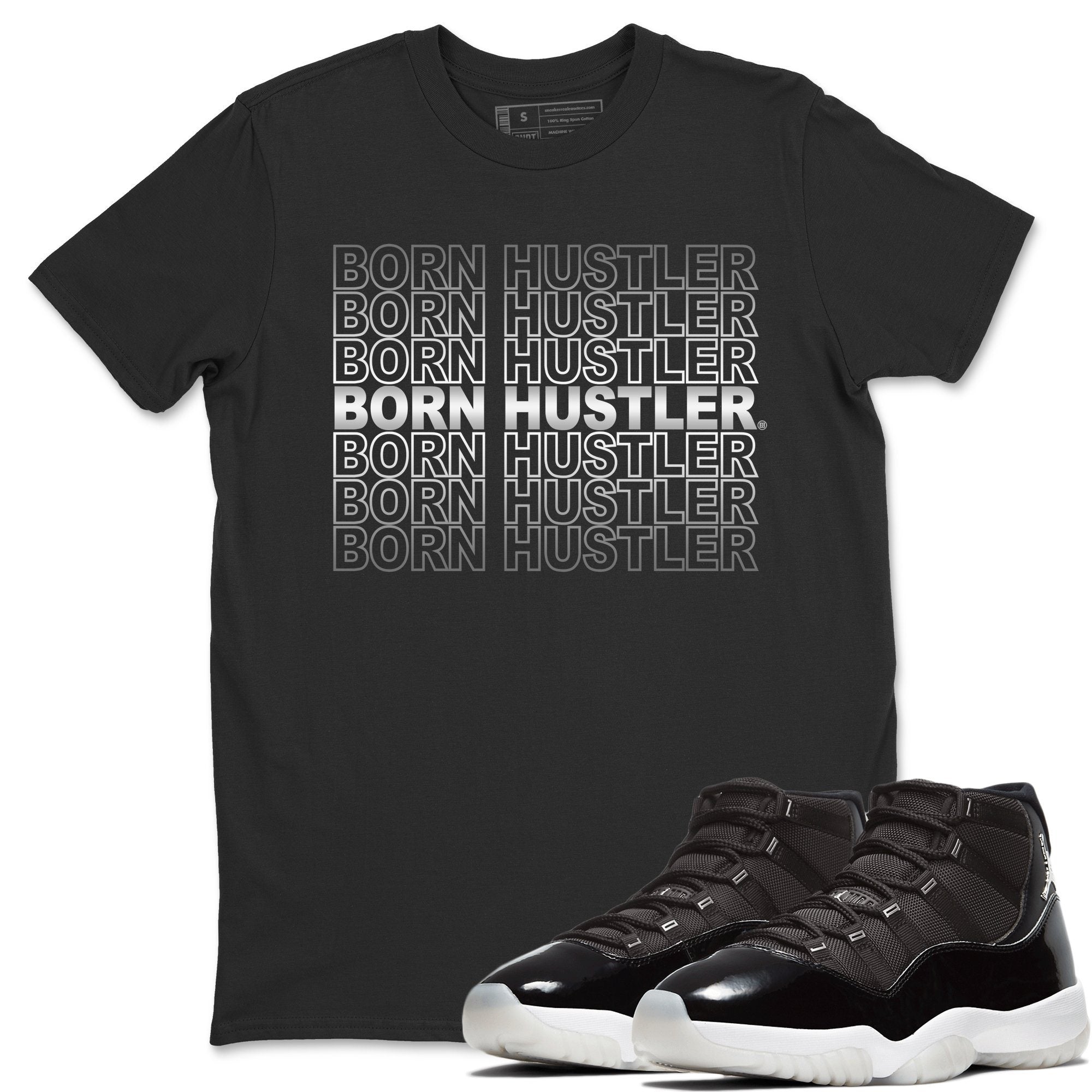 Jordan 11 Jubilee Shirt To Match Jordans Born Hustler Sneaker Tees Jordan 11 Jubilee Drip Gear Zone Sneaker Matching Clothing Unisex Shirts