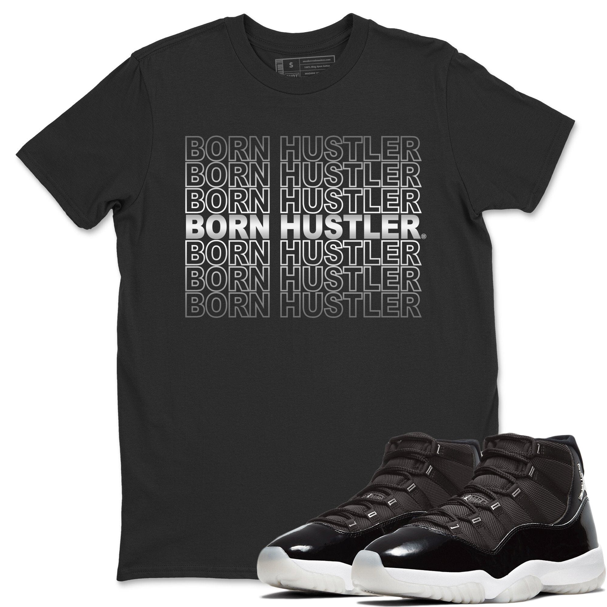 Jordan 11 Jubilee Shirt To Match Jordans Born Hustler Sneaker Tees Jordan 11 Jubilee Drip Gear Zone Sneaker Matching Clothing Unisex Shirts