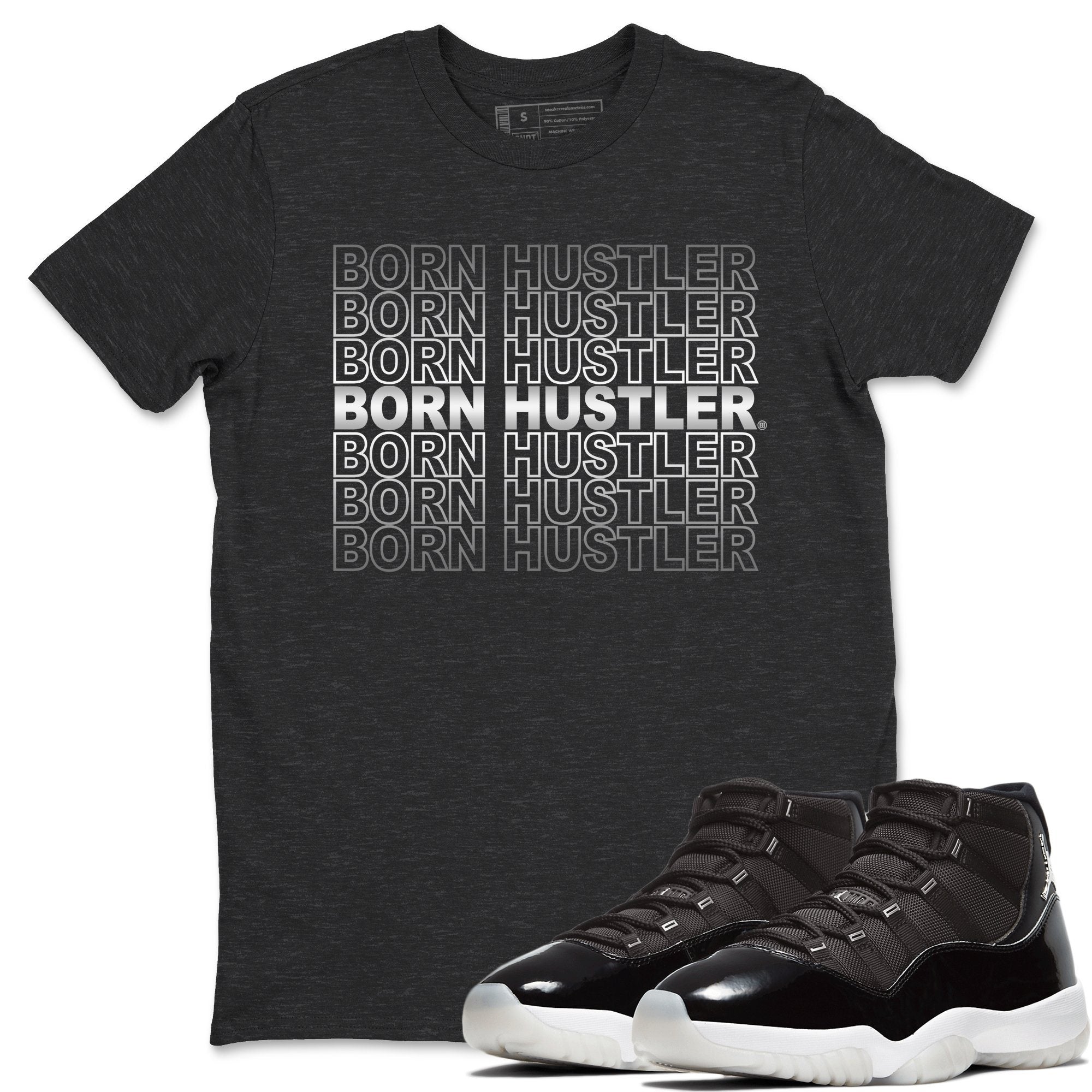 Jordan 11 Jubilee Shirt To Match Jordans Born Hustler Sneaker Tees Jordan 11 Jubilee Drip Gear Zone Sneaker Matching Clothing Unisex Shirts