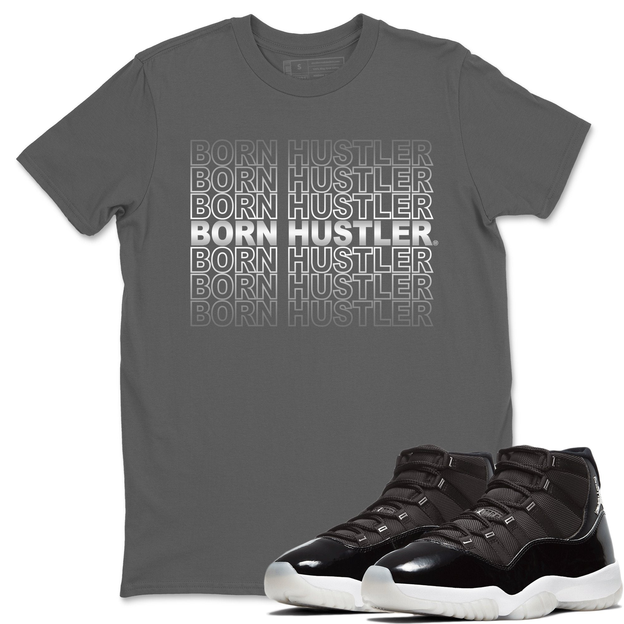 Jordan 11 Jubilee Shirt To Match Jordans Born Hustler Sneaker Tees Jordan 11 Jubilee Drip Gear Zone Sneaker Matching Clothing Unisex Shirts