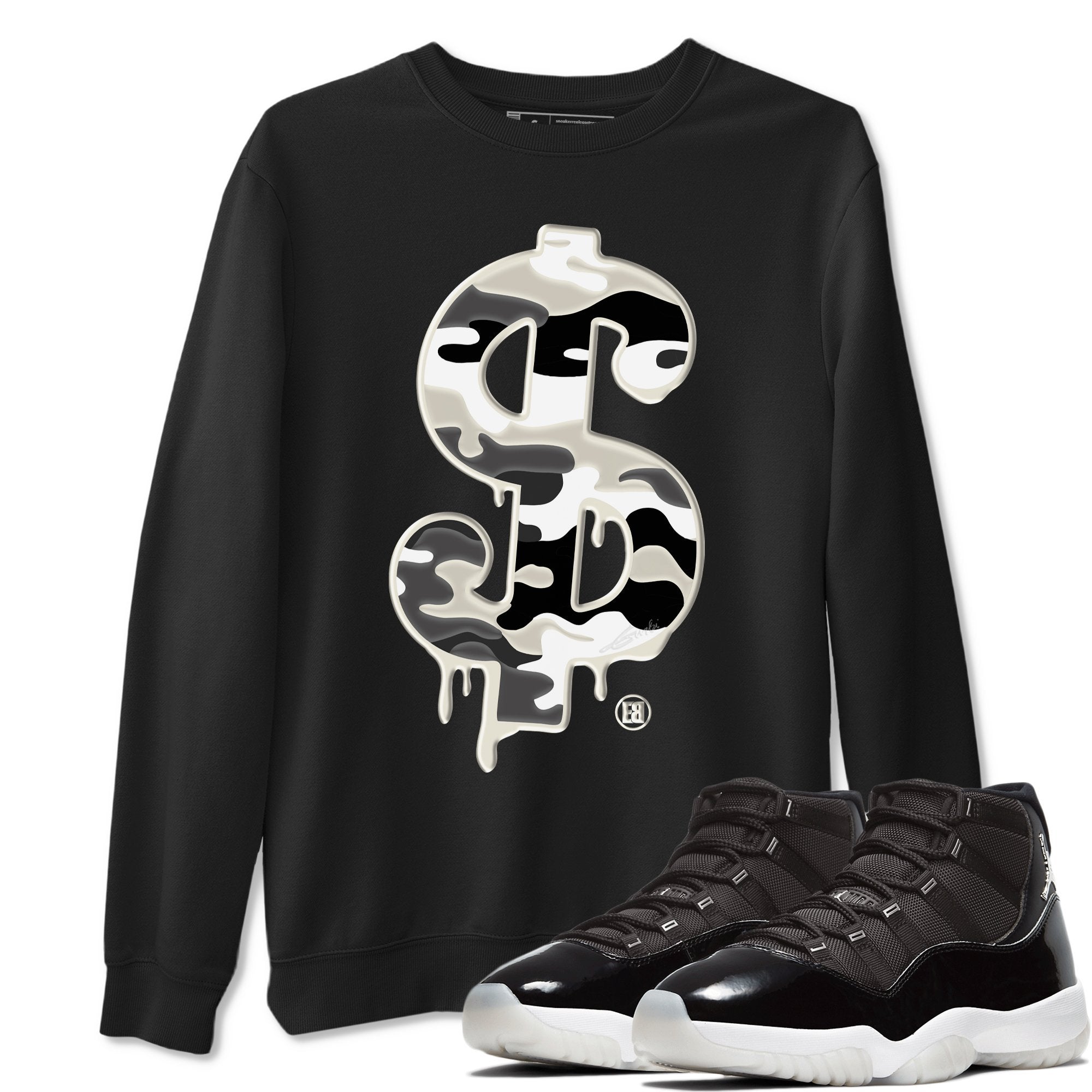 Jordan 11 Jubilee Shirt To Match Jordans Dollar Camo Sneaker Tees Jordan 11 Jubilee Drip Gear Zone Sneaker Matching Clothing Unisex Shirts