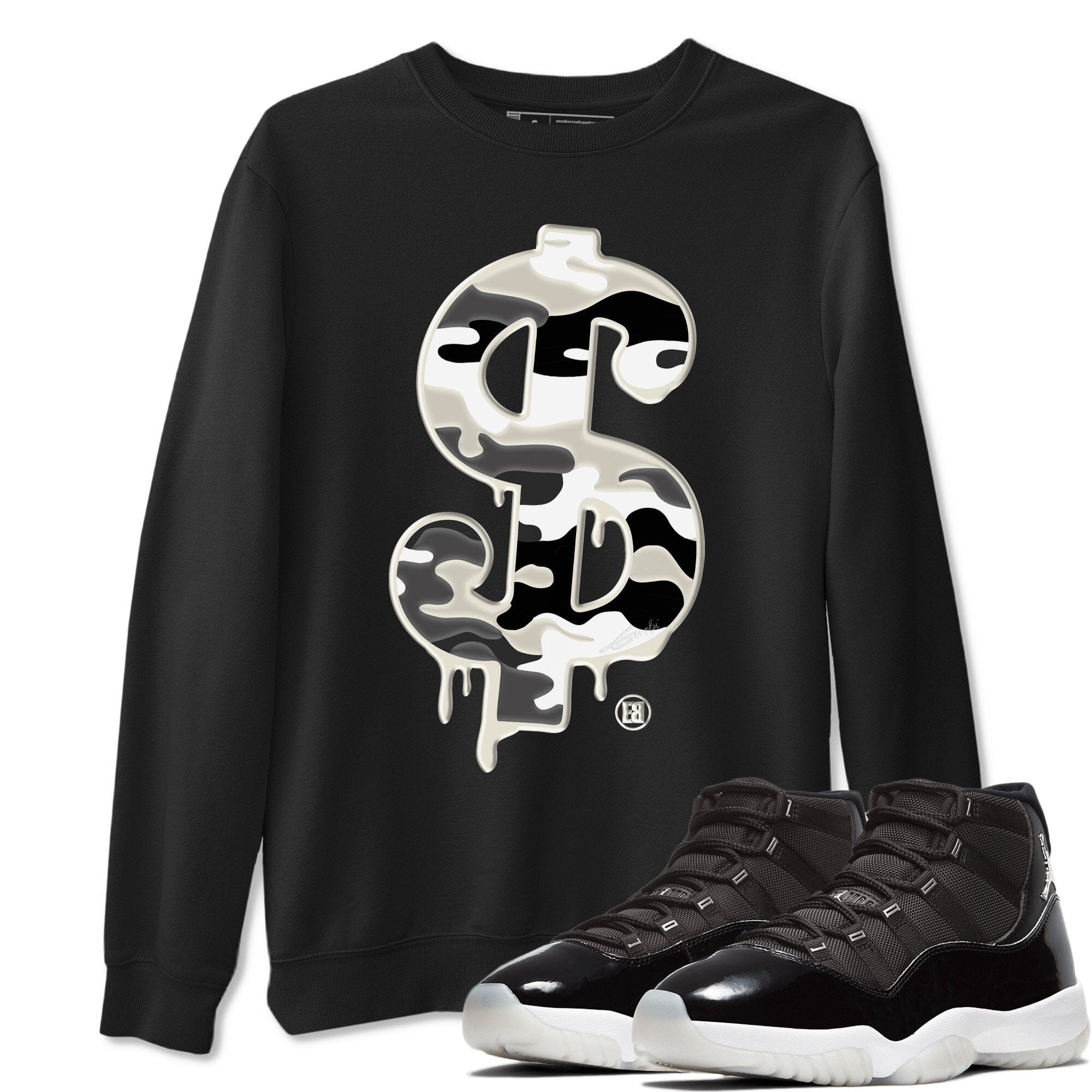 Jordan 11 Jubilee Shirt To Match Jordans Dollar Camo Sneaker Tees Jordan 11 Jubilee Drip Gear Zone Sneaker Matching Clothing Unisex Shirts