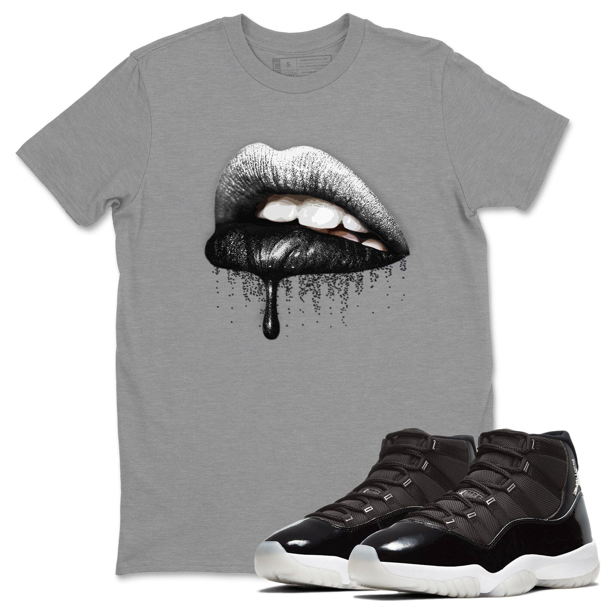 Jordan 11 Jubilee Shirt To Match Jordans Dripping Lips Sneaker Tees Jordan 11 Jubilee Drip Gear Zone Sneaker Matching Clothing Unisex Shirts