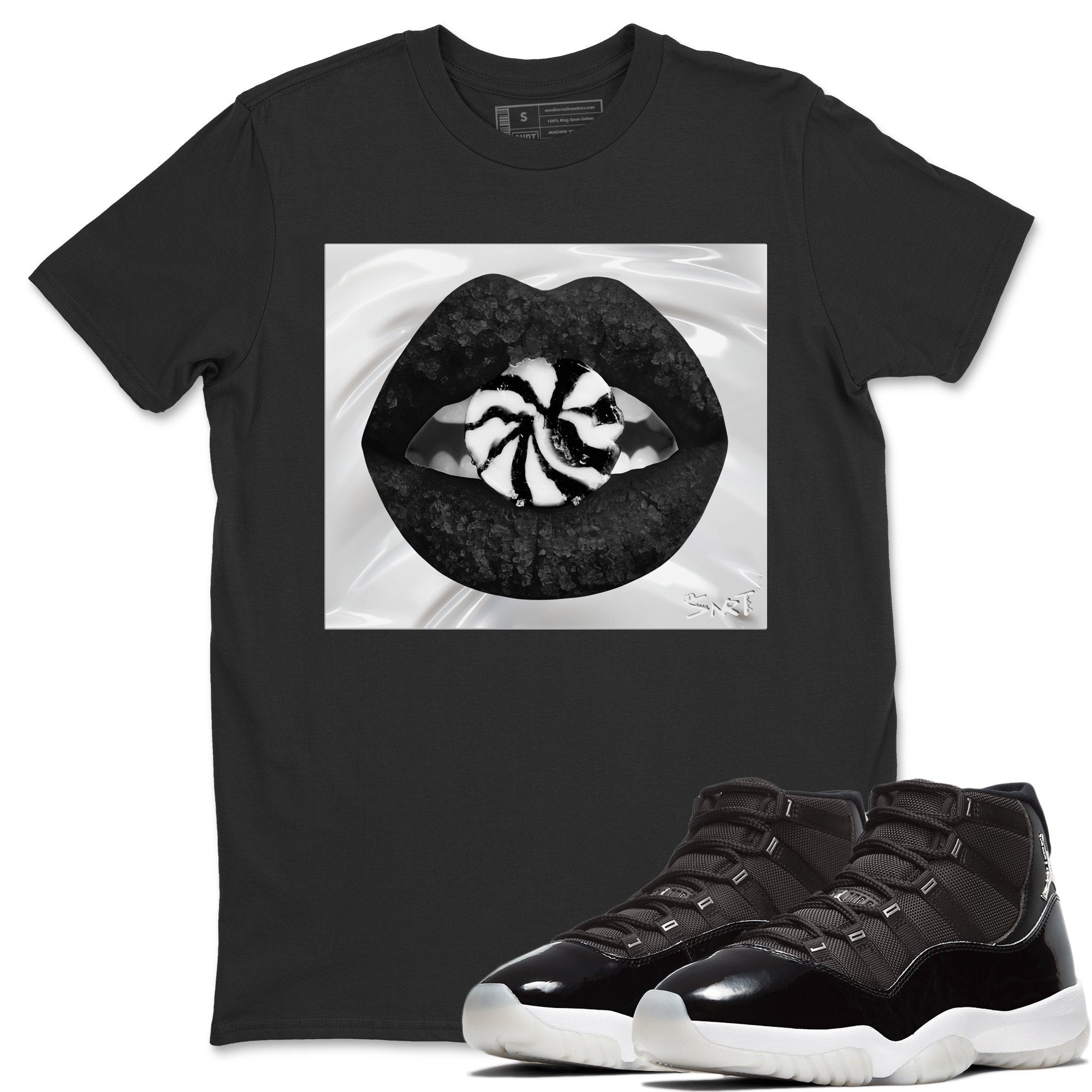 Jordan 11 Jubilee Shirt To Match Jordans Lips Candy Sneaker Tees Jordan 11 Jubilee Drip Gear Zone Sneaker Matching Clothing Unisex Shirts
