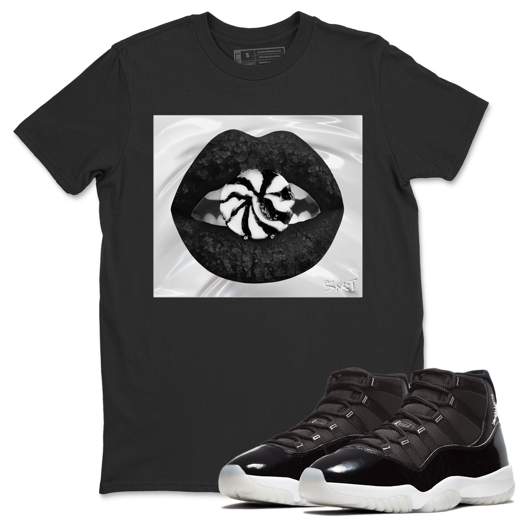 Jordan 11 Jubilee Shirt To Match Jordans Lips Candy Sneaker Tees Jordan 11 Jubilee Drip Gear Zone Sneaker Matching Clothing Unisex Shirts