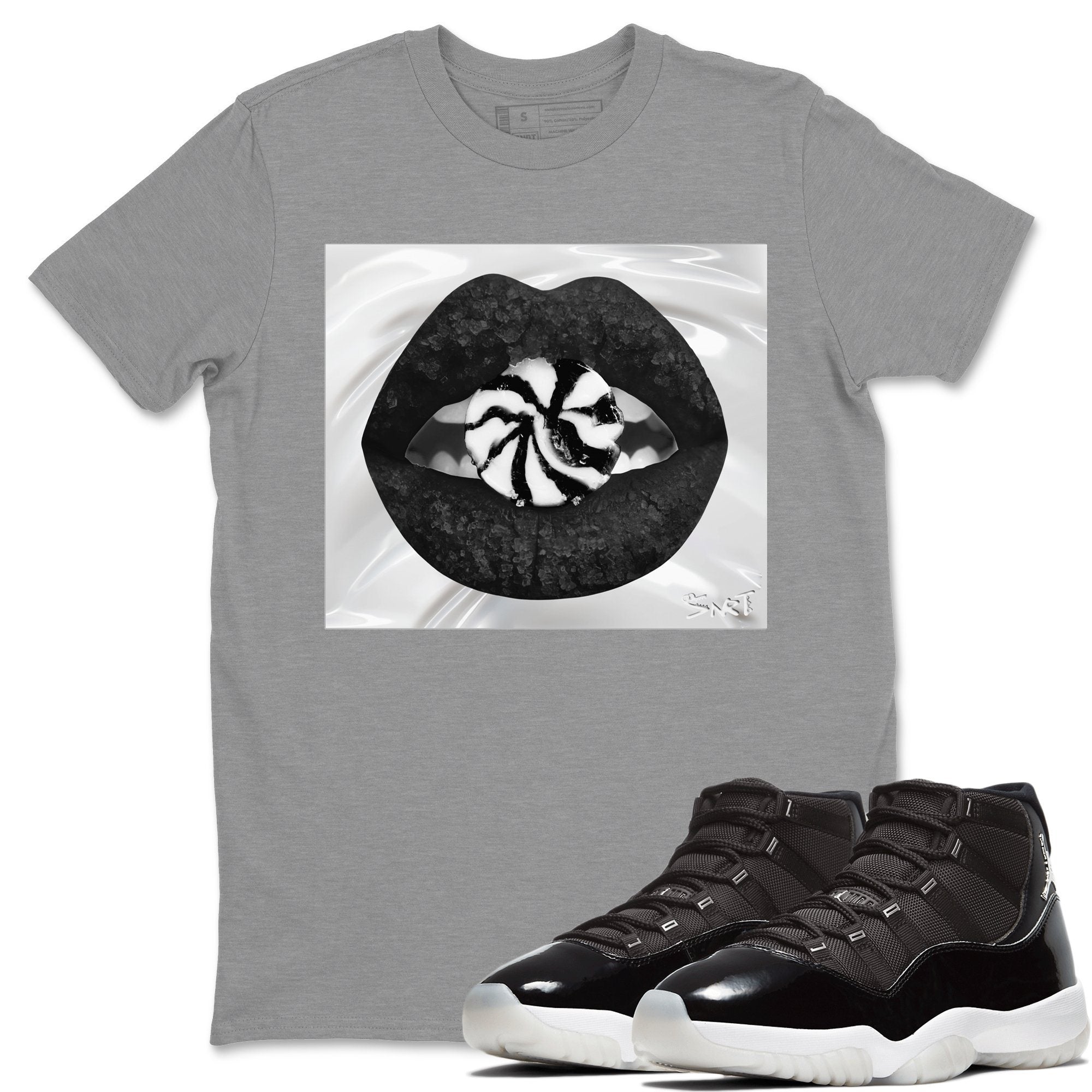 Jordan 11 Jubilee Shirt To Match Jordans Lips Candy Sneaker Tees Jordan 11 Jubilee Drip Gear Zone Sneaker Matching Clothing Unisex Shirts